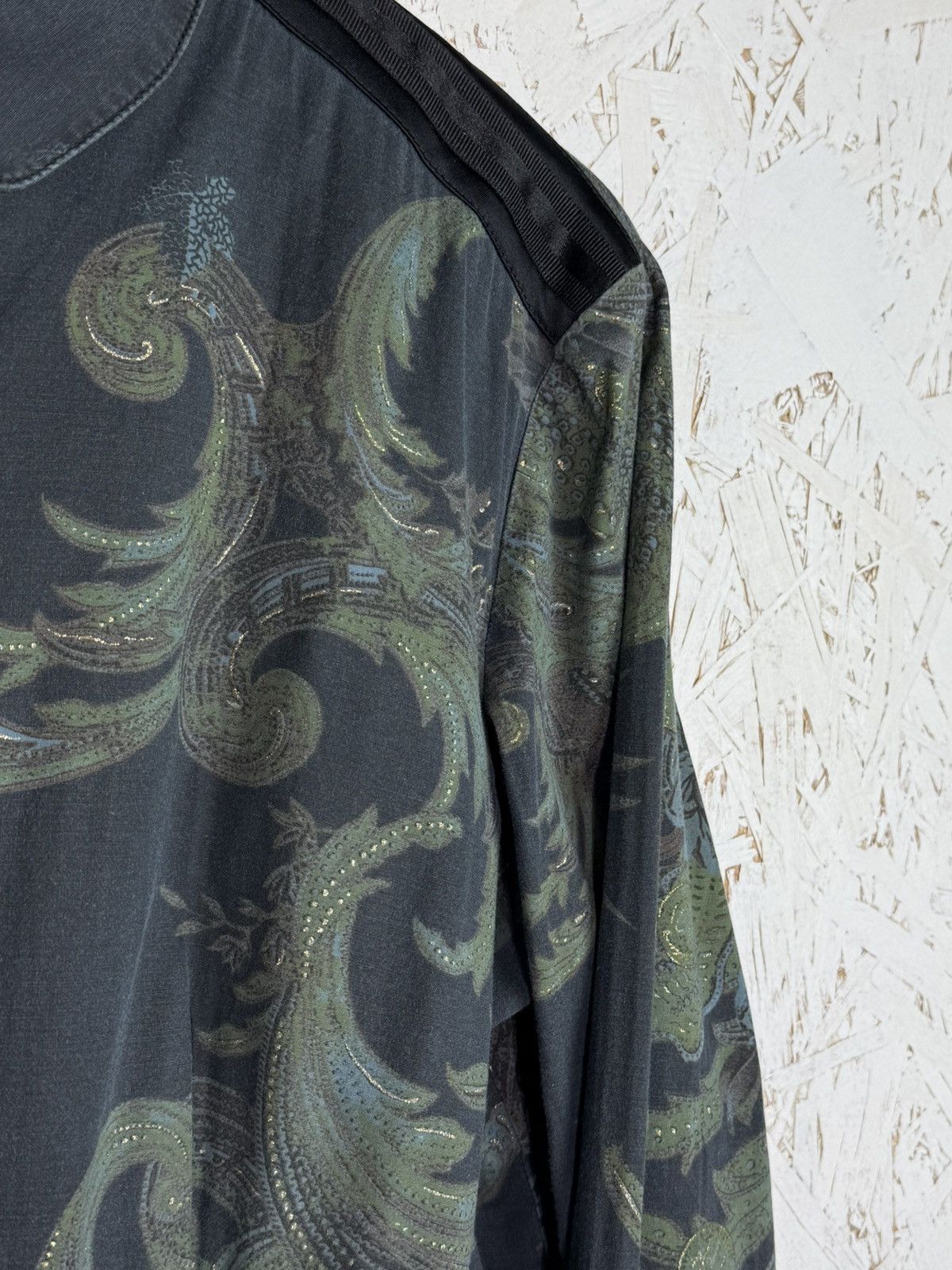 Just Cavalli Vintage Just Cavalli Baroque Floral Print Long Sleeve Shirt Size L / US 10 / IT 46 - 3 Thumbnail