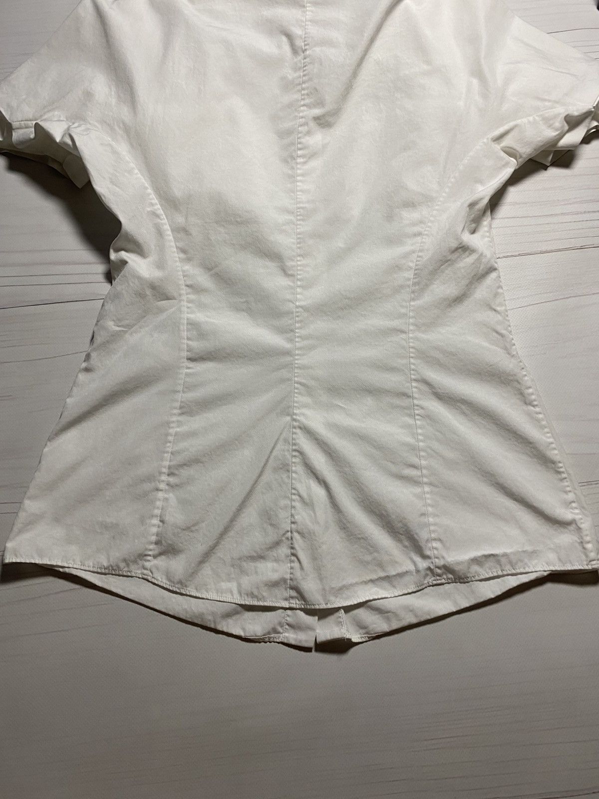 Alexander McQueen Alexander McQueen AW14 White Cotton Bows Side-Tie Shirt Size S / US 4 / IT 40 - 17 Thumbnail