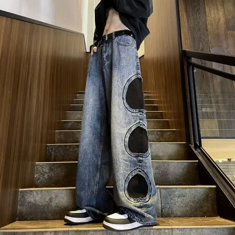 Japanese Brand × Jean Retro loose collage high street jeans Size US 32 / EU 48 - 6 Thumbnail