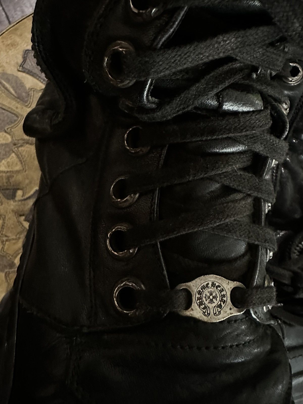 Chrome Hearts × Rick Owens CHROME HEARTS x RICK OWENS CARGO BASKETS CROSS SNEAKERS Size US 11 / EU 44 - 15 Thumbnail