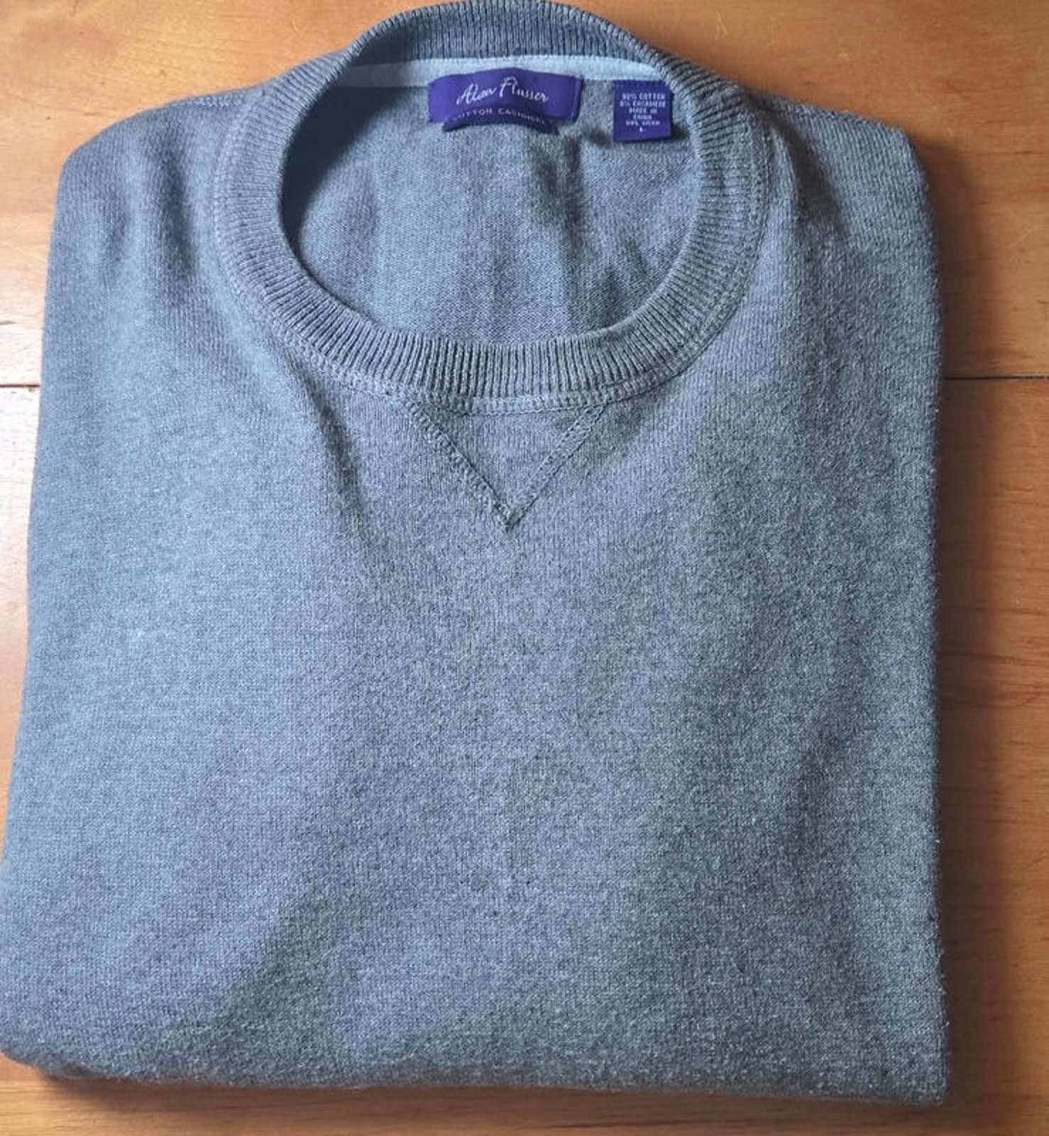 Alan Flusser Alan Flusser Large Cotton and Cashmere Sweatr Size US L / EU 52-54 / 3 - 1 Thumbnail