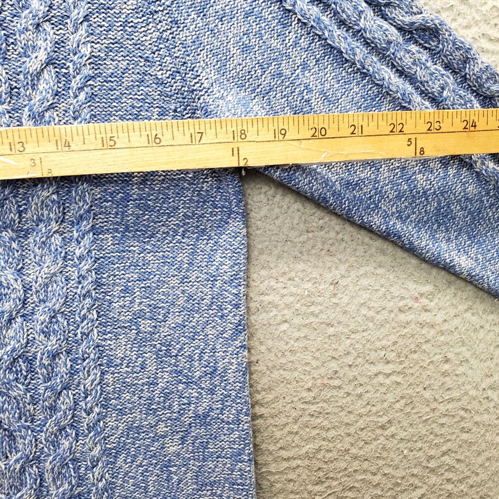 Vintage L.L. Bean Sweater Mens M Blue Fisherman Chunky Cable Knit Classic Full Zip Size US M / EU 48-50 / 2 - 4 Thumbnail