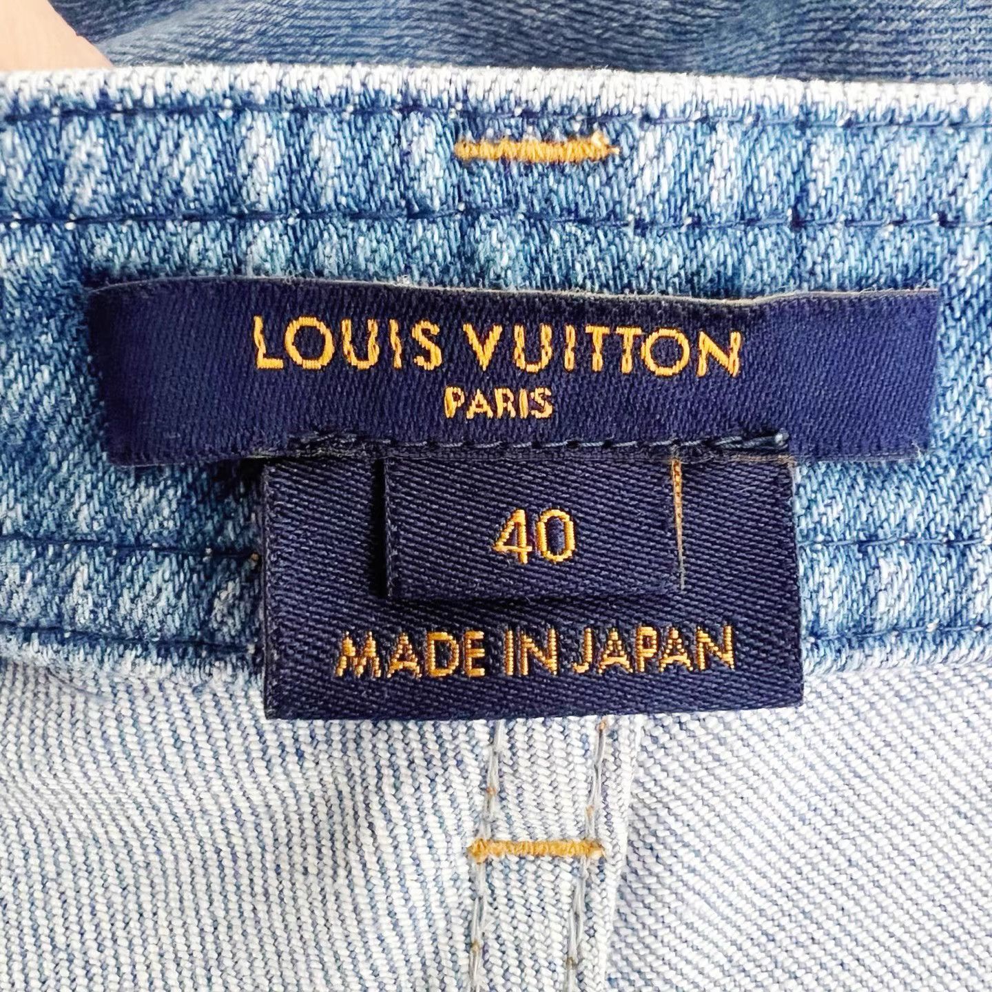 Louis Vuitton LOUIS VUITTON Blue Color Block Pocket Cropped Jeans K12 Size 27" / US 4 / IT 40 - 5 Thumbnail