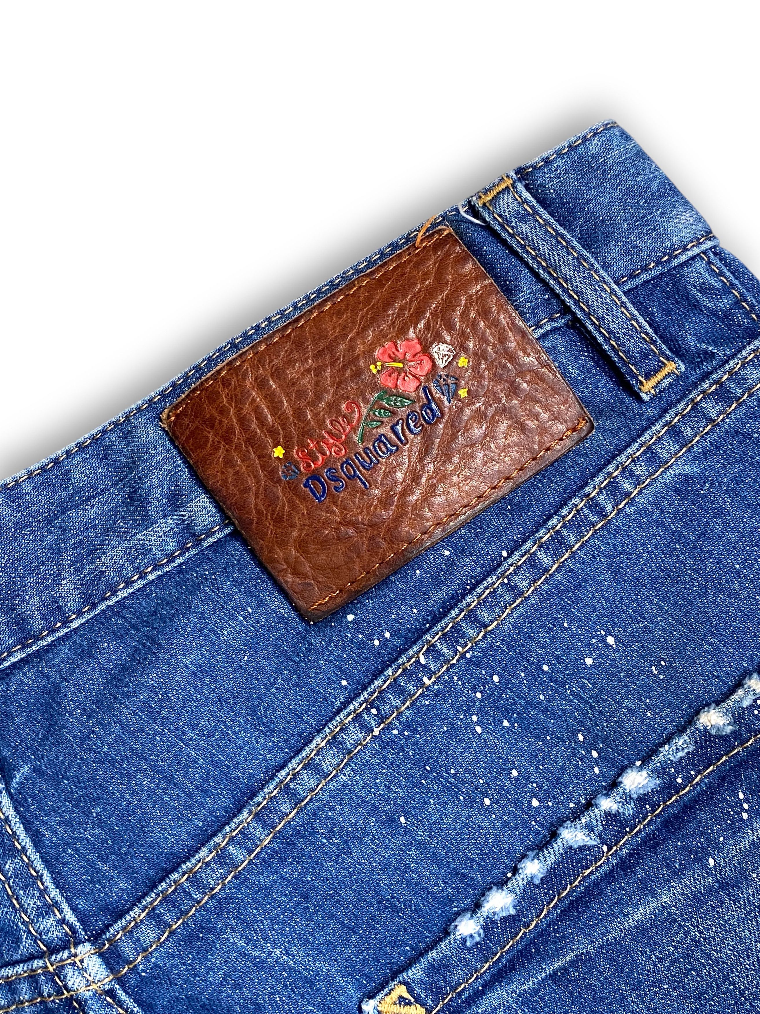 Dsquared2 Dsquared 2 Marine Distressed Washed Denim Shorts Vintage Y2K Size US 32 / EU 48 - 7 Thumbnail