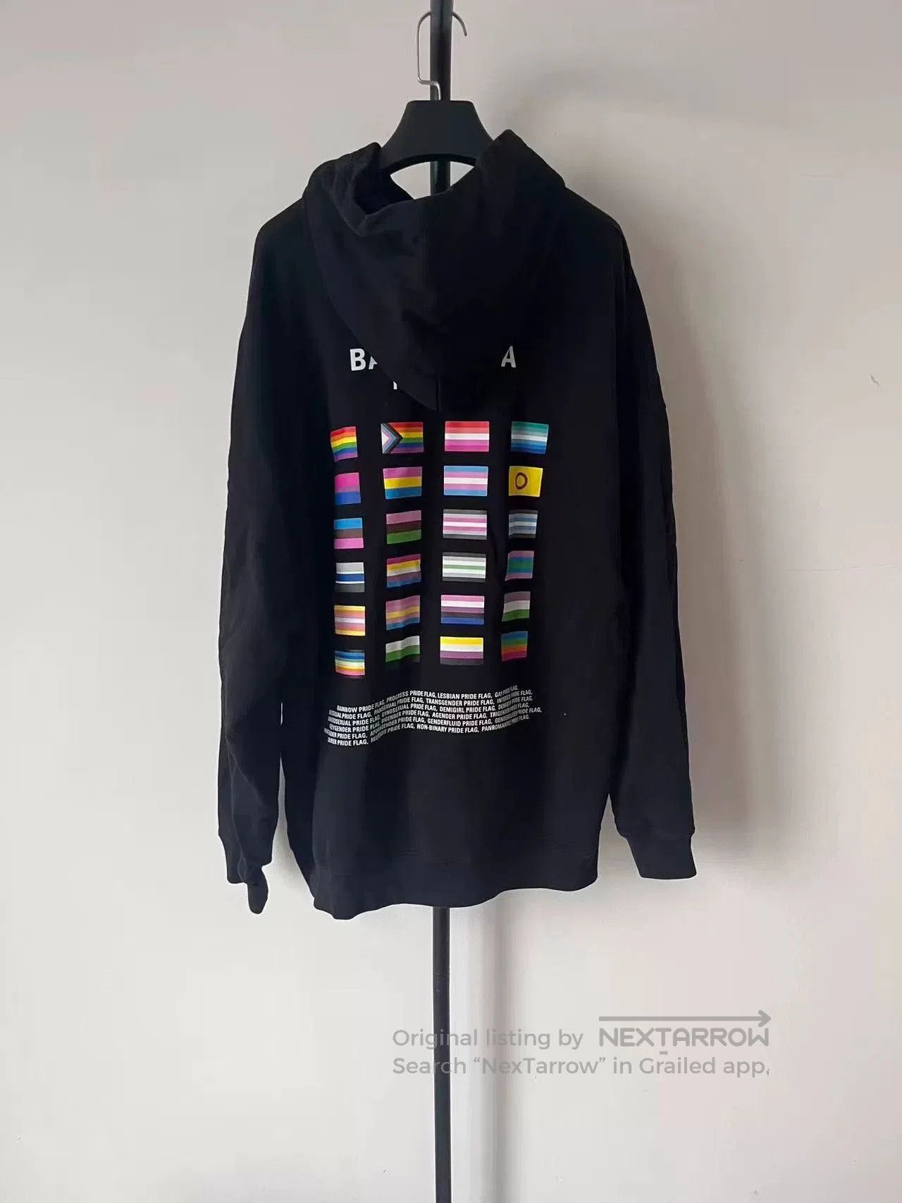 Balenciaga Balenciaga Double Portrait Flag Logo Hoodie. Size US XS / EU 42 / 0 - 2 Thumbnail