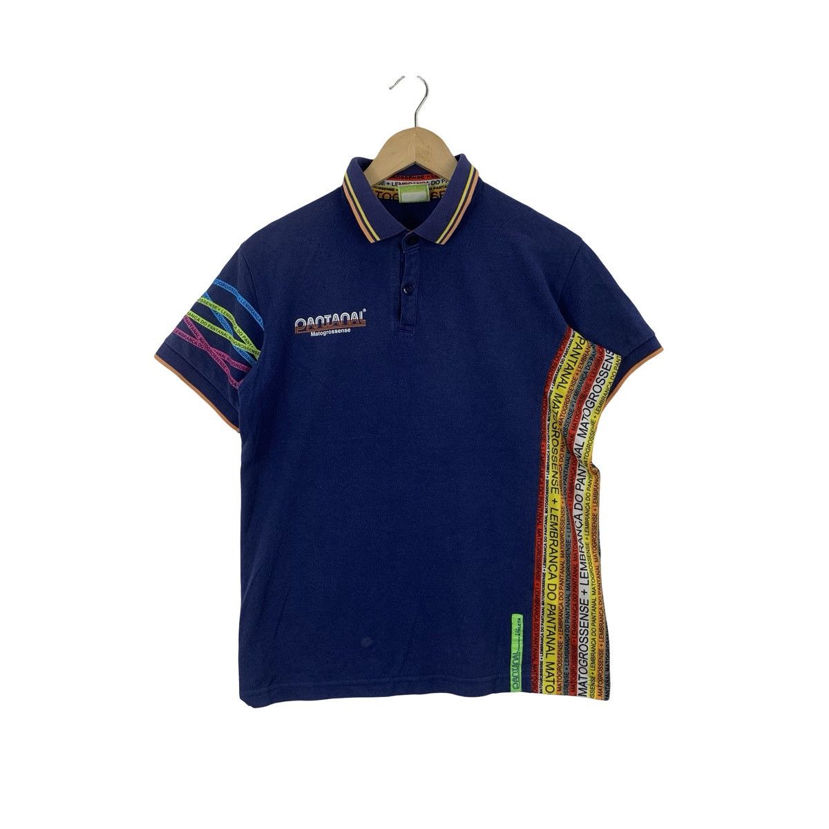 Other PANTANAL MATOGROSSENSE Multicolored Vertical Panels Polo Size US L / EU 52-54 / 3 - 1 Thumbnail