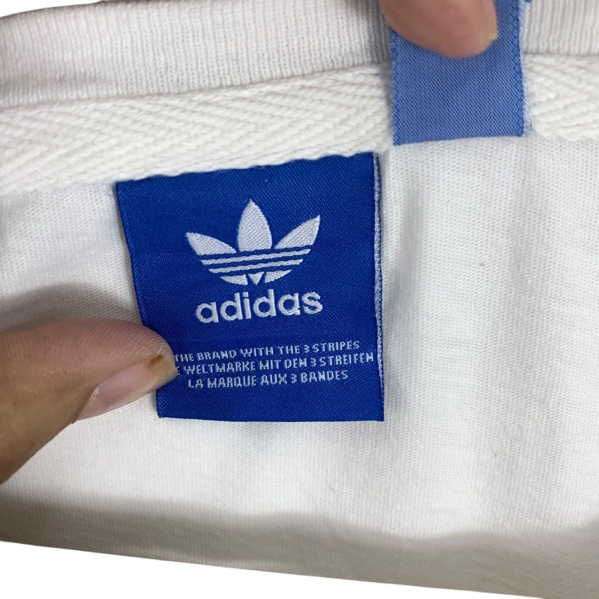 Adidas ADIDAS ORIGINALS 3 STRIPES Box Logo Cropped Top Tee Shirt Size S / US 4 / IT 40 - 6 Thumbnail