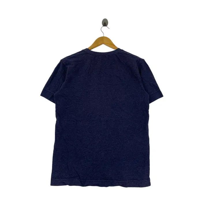 Vintage Vintage QUADRO JAPAN Natural Indigo V Neck Tee Shirt Size US S / EU 44-46 / 1 - 3 Thumbnail