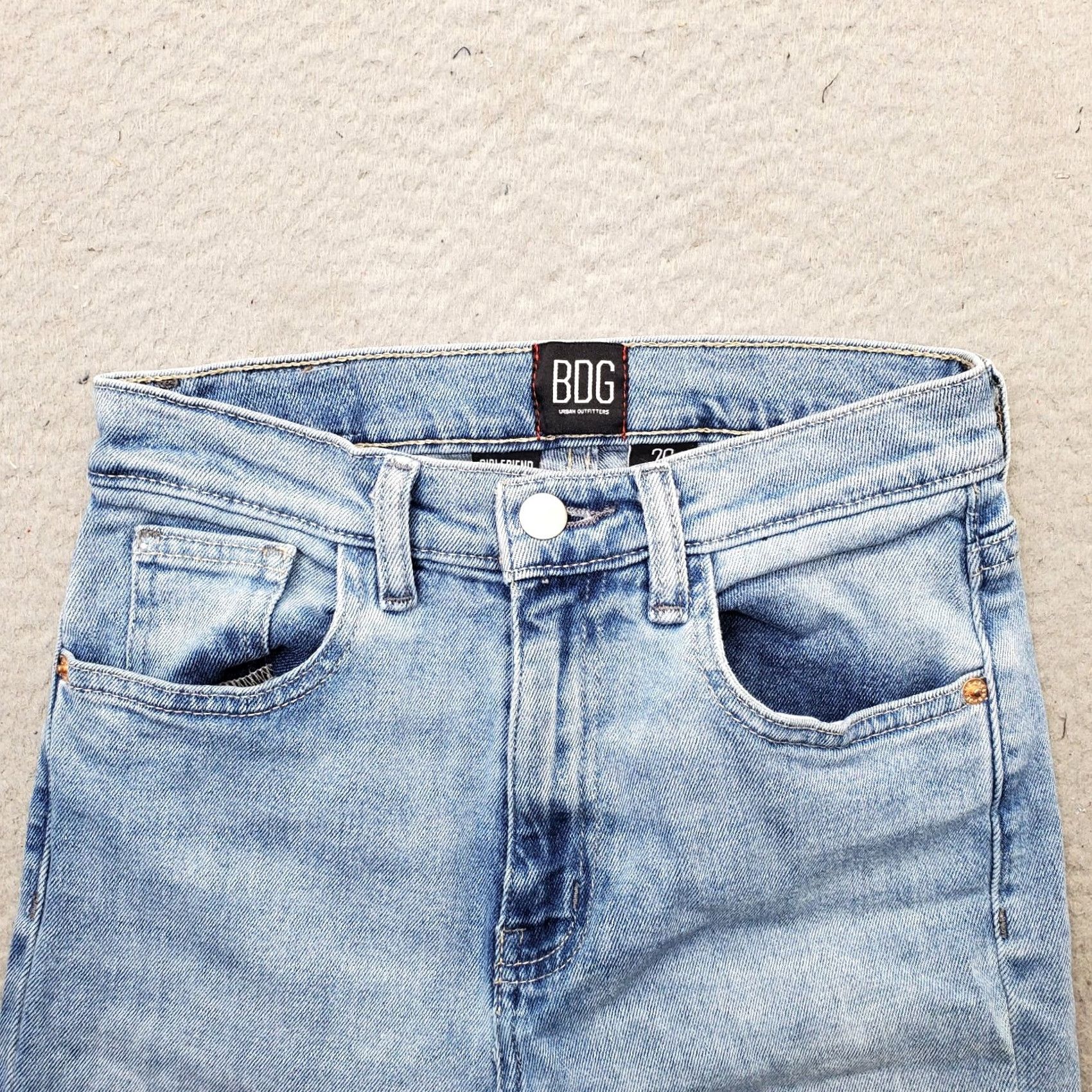 Bdg BDG Urban Outfitters Girlfriend Cropped Jeans Women 26 Blue High-Rise Vintage No Size 26" / US 2 / IT 38 - 7 Thumbnail
