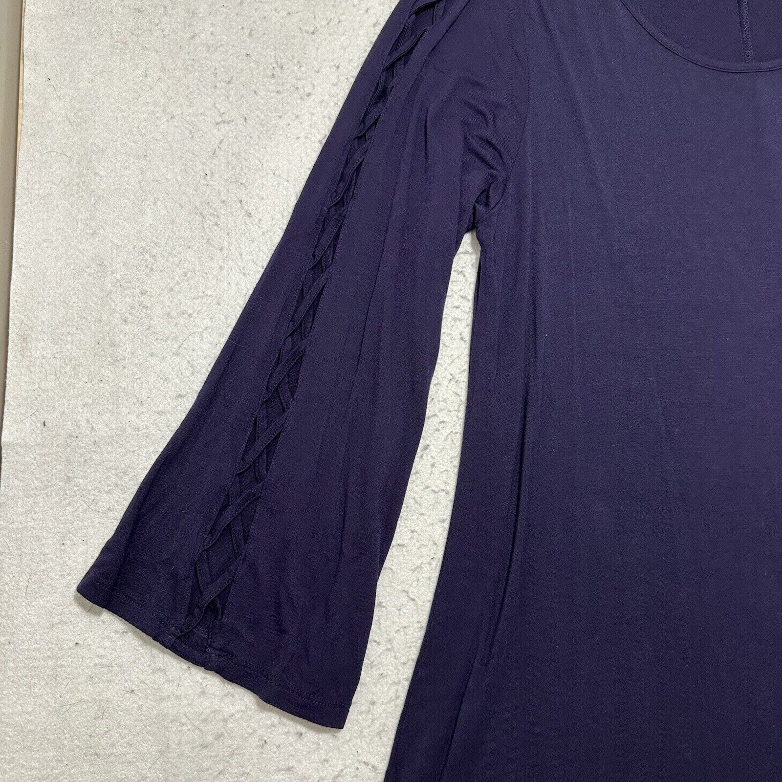 Other Just Found 1X A-Line Dress Strappy Sleeve Purple Lace Size XL / US 12-14 / IT 48-50 - 7 Thumbnail