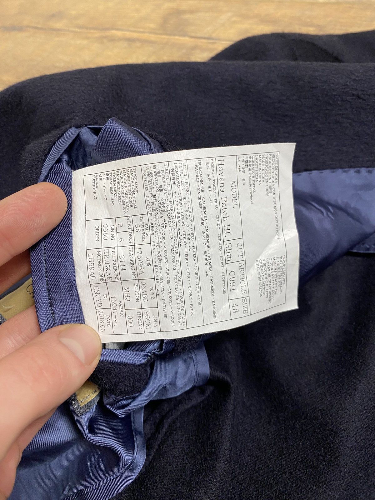 Suitsupply Suitsupply Havana 100% Cashmere Carlo Barbera Blazer 48 Size 38R - 6 Thumbnail
