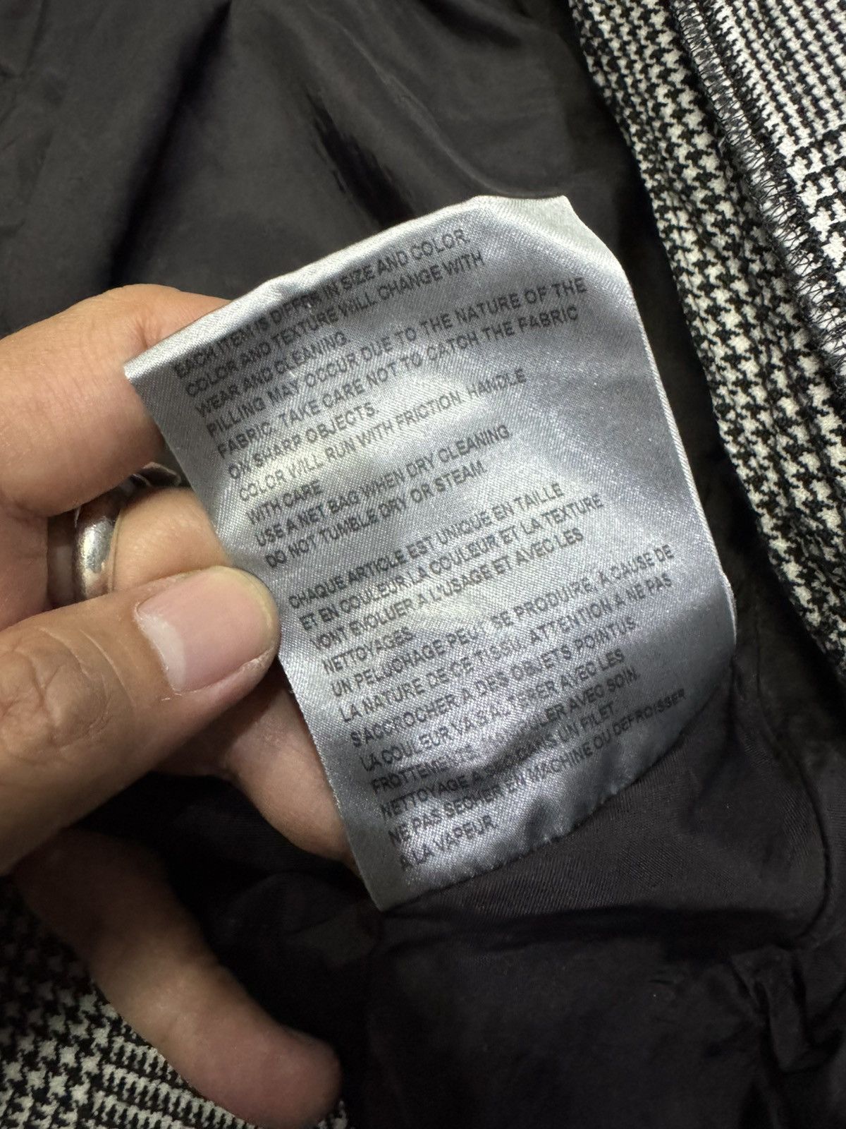 Comme des Garcons VINTAGE COMME DES GARCONS HOUNDSTOOTH COAT JACKET Size US XS / EU 42 / 0 - 8 Thumbnail