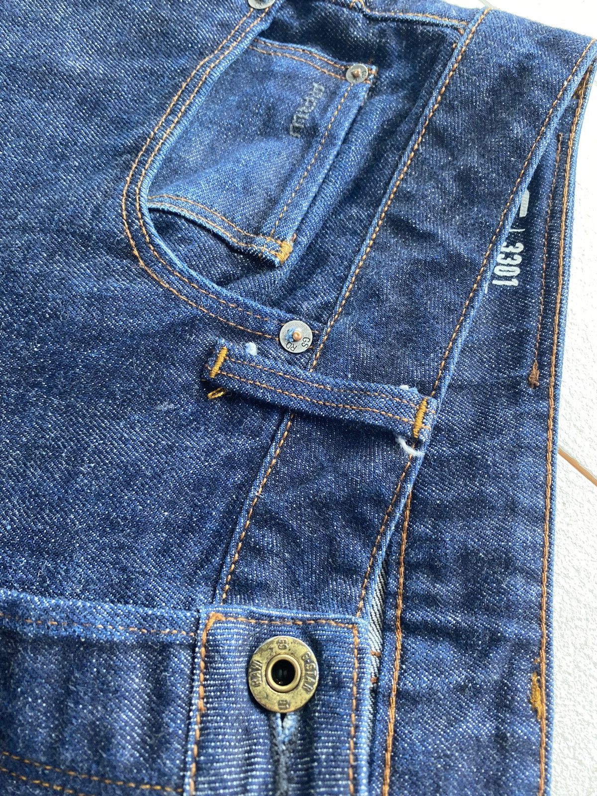 G-Star 🔗G Star opium punk 3301 straight mens jeans rock emo goth Size US 32 / EU 48 - 17 Thumbnail