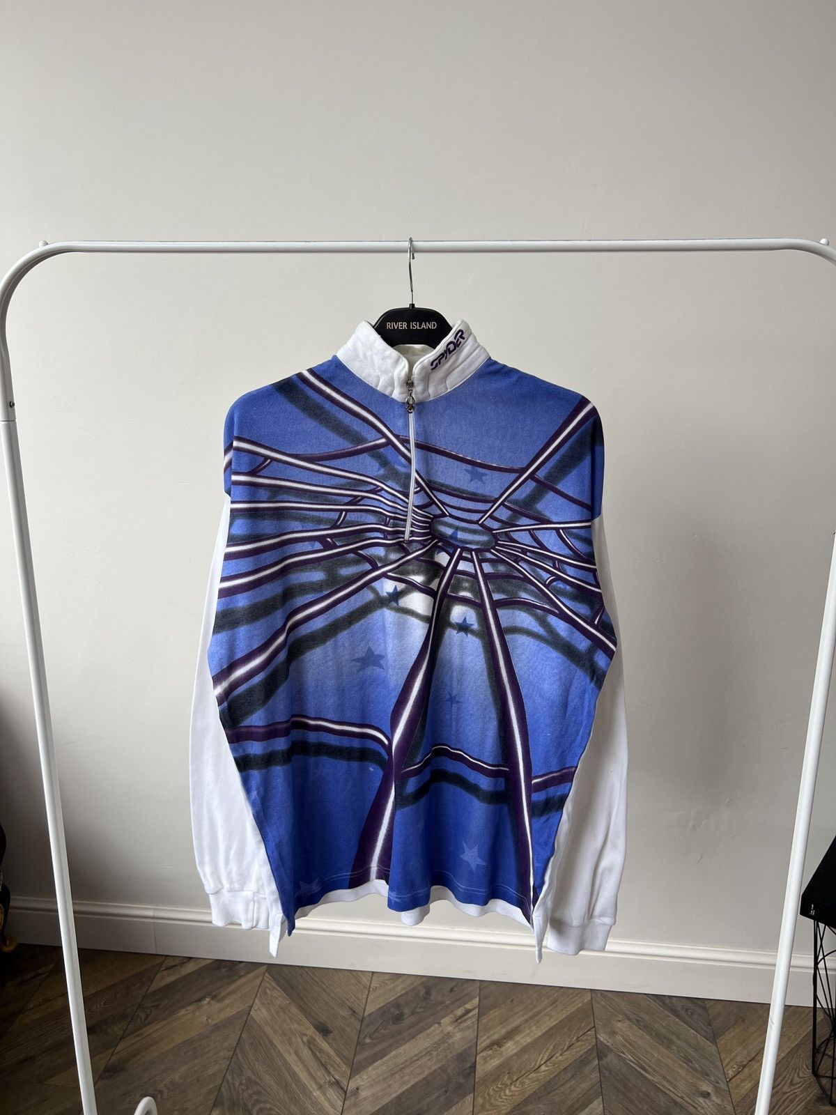 Spyder Vintage 90s Y2K Spyder Spider Web Big Logo Long Sleeve Stars Size US M / EU 48-50 / 2 - 1 Thumbnail