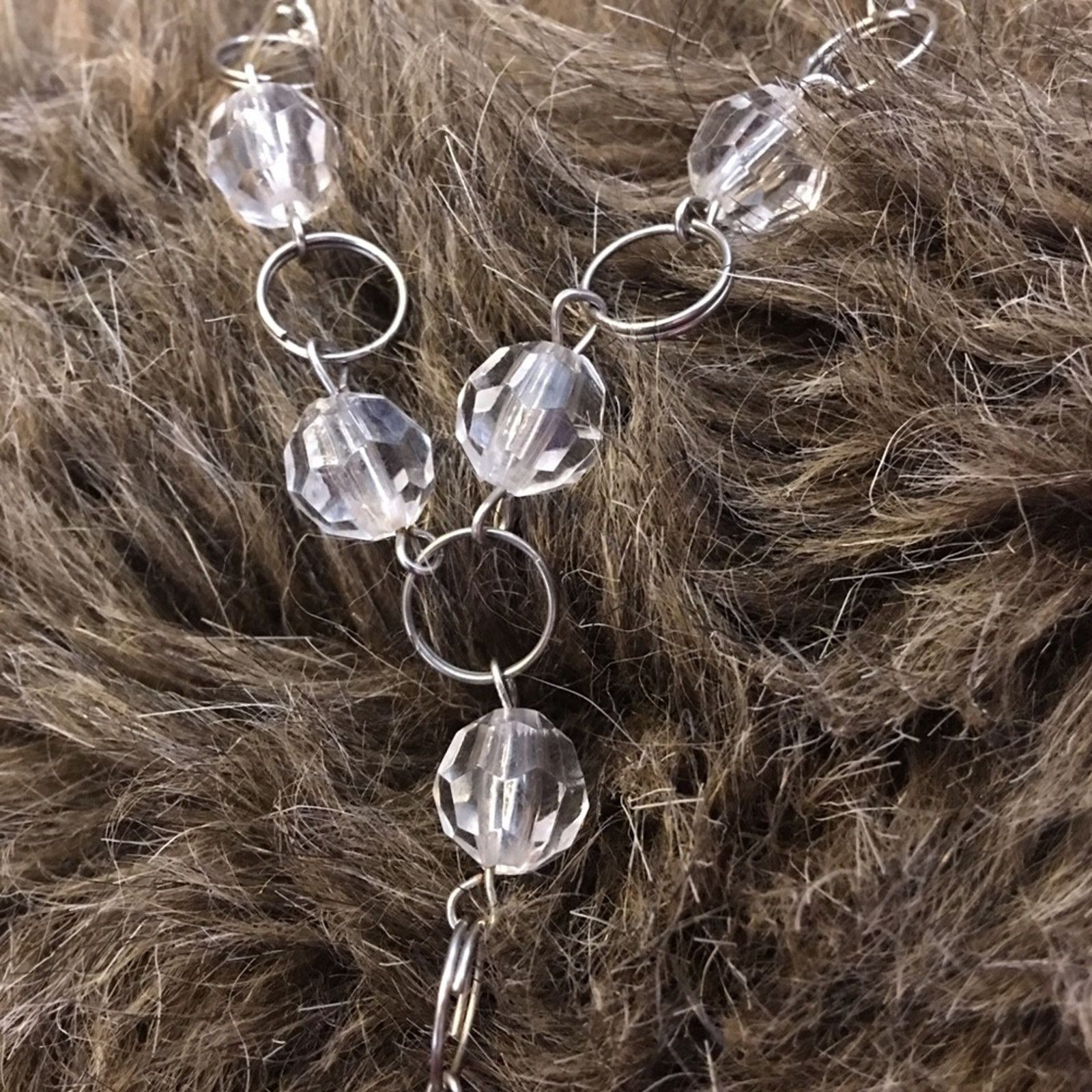 Vintage Vintage clear crystal chandelier style necklace Size ONE SIZE - 8 Thumbnail