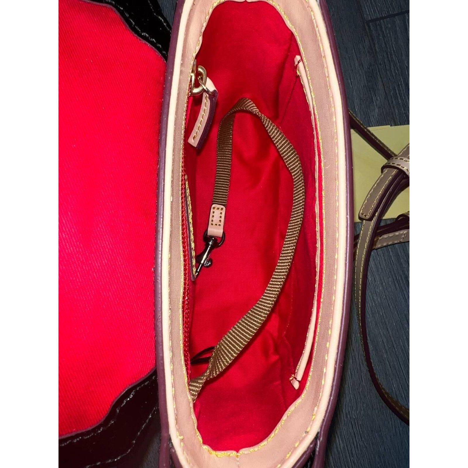 Dooney & Bourke Dooney & Bourke Patent Leather Saddle Bag Black, bag A667762 Size ONE SIZE - 10 Thumbnail