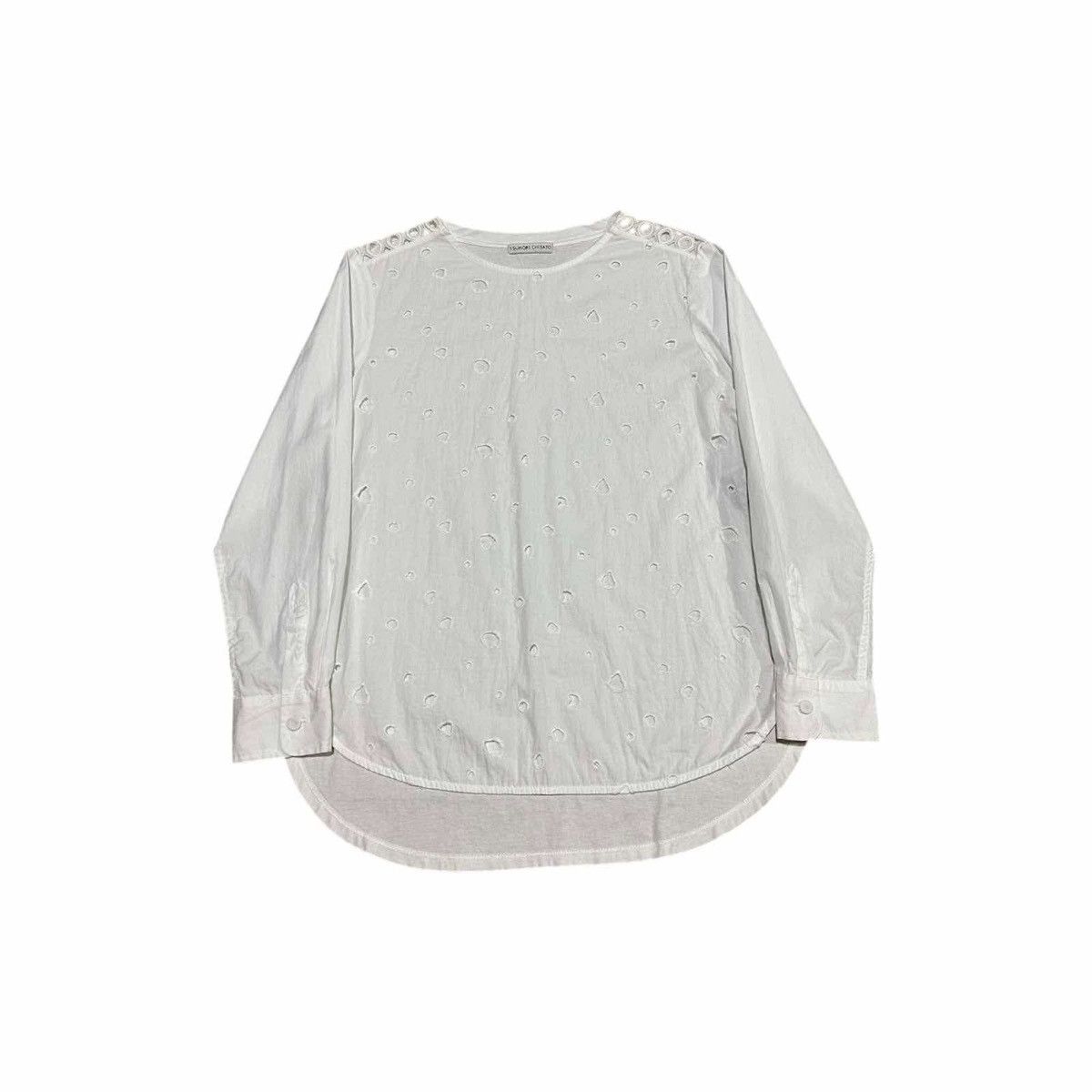 Issey Miyake 🔥Rare Vintage Tsumori Chisato Perforated Geometric Shirt Size M / US 6-8 / IT 42-44 - 9 Thumbnail