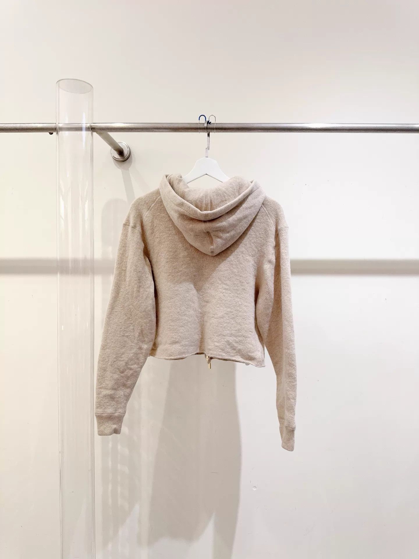 Miu Miu MIU MIU 24FW Women's Cream Wool-Cashmere Jacket 38 Size XS / US 0-2 / IT 36-38 - 4 Thumbnail