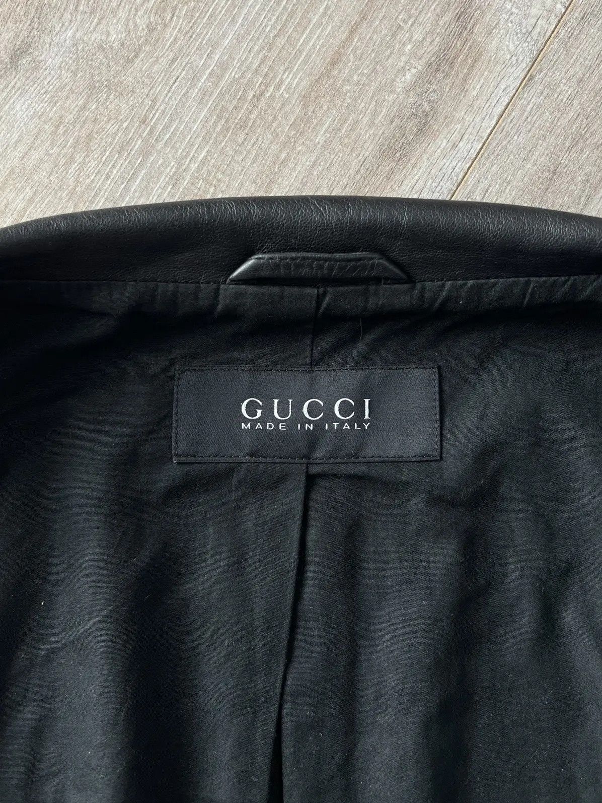 Tom Ford GUCCI Jacket Leather Bomber Hand Logo Web Stripe by Tom Ford Size US XL / EU 56 / 4 - 3 Thumbnail
