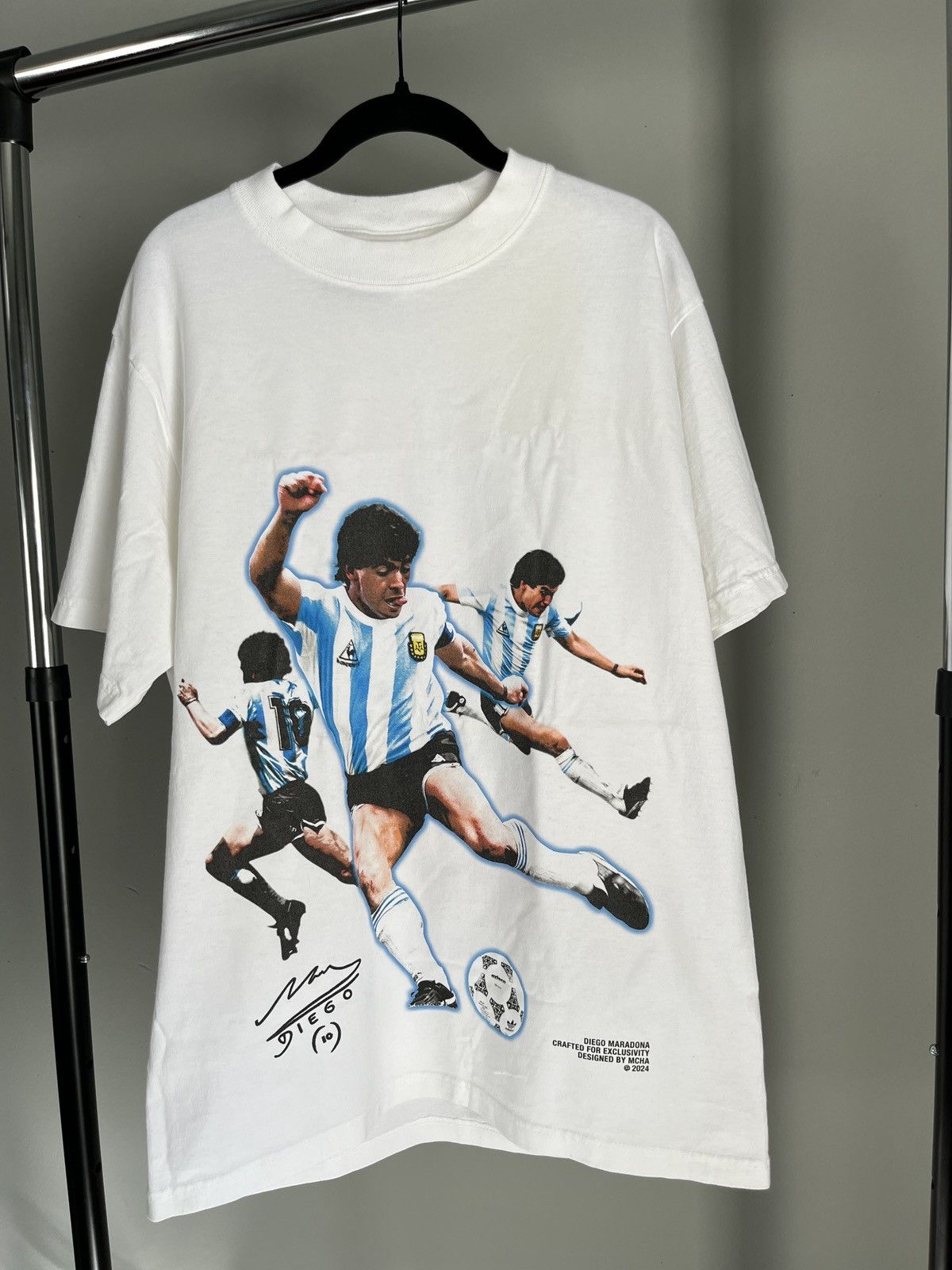 Vintage Diego Maradona Graphic Tee Shirt Size US L / EU 52-54 / 3 - 1 Thumbnail