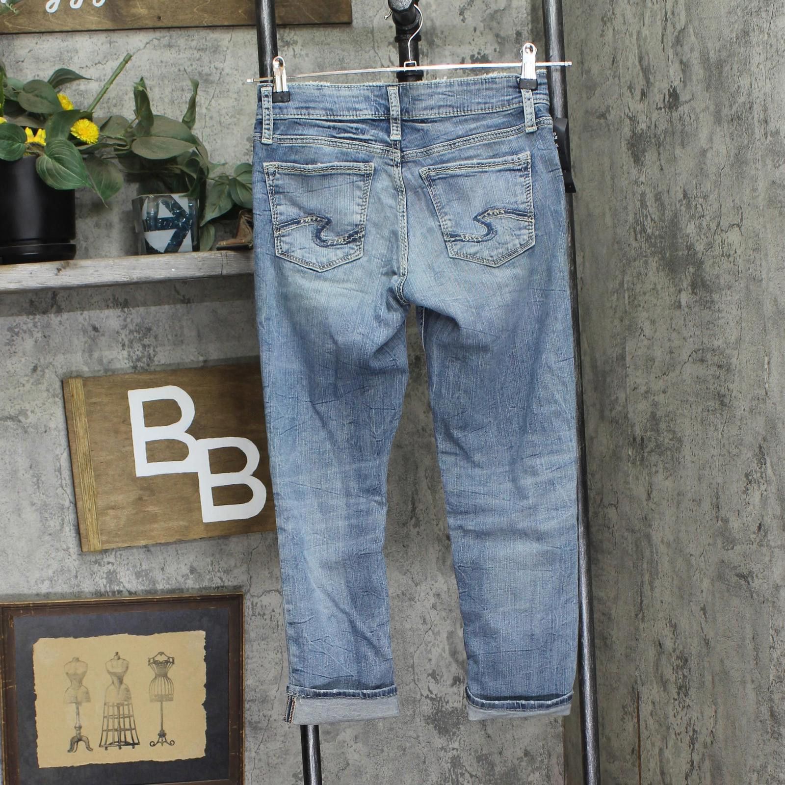 Silver Jeans Co. Silver Jeans Co. Capri Jeans Luxe Stretch Indigo Blue 25x23 Size 25" / US 0 / IT 36 - 2 Thumbnail