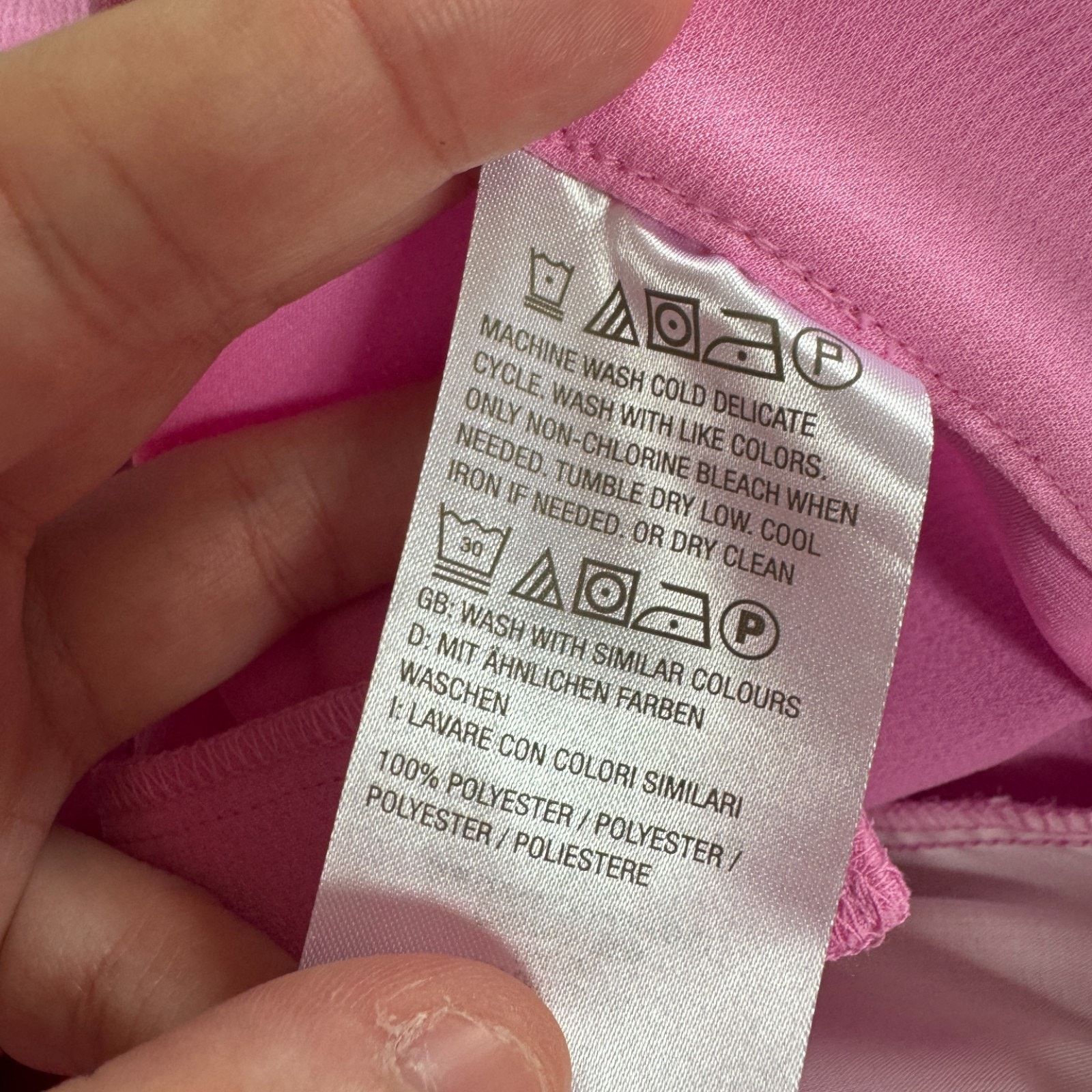 Other Candace Cameron Bure Darted Straight Leg Pant Pink 20P NWOT Size 31" - 8 Thumbnail