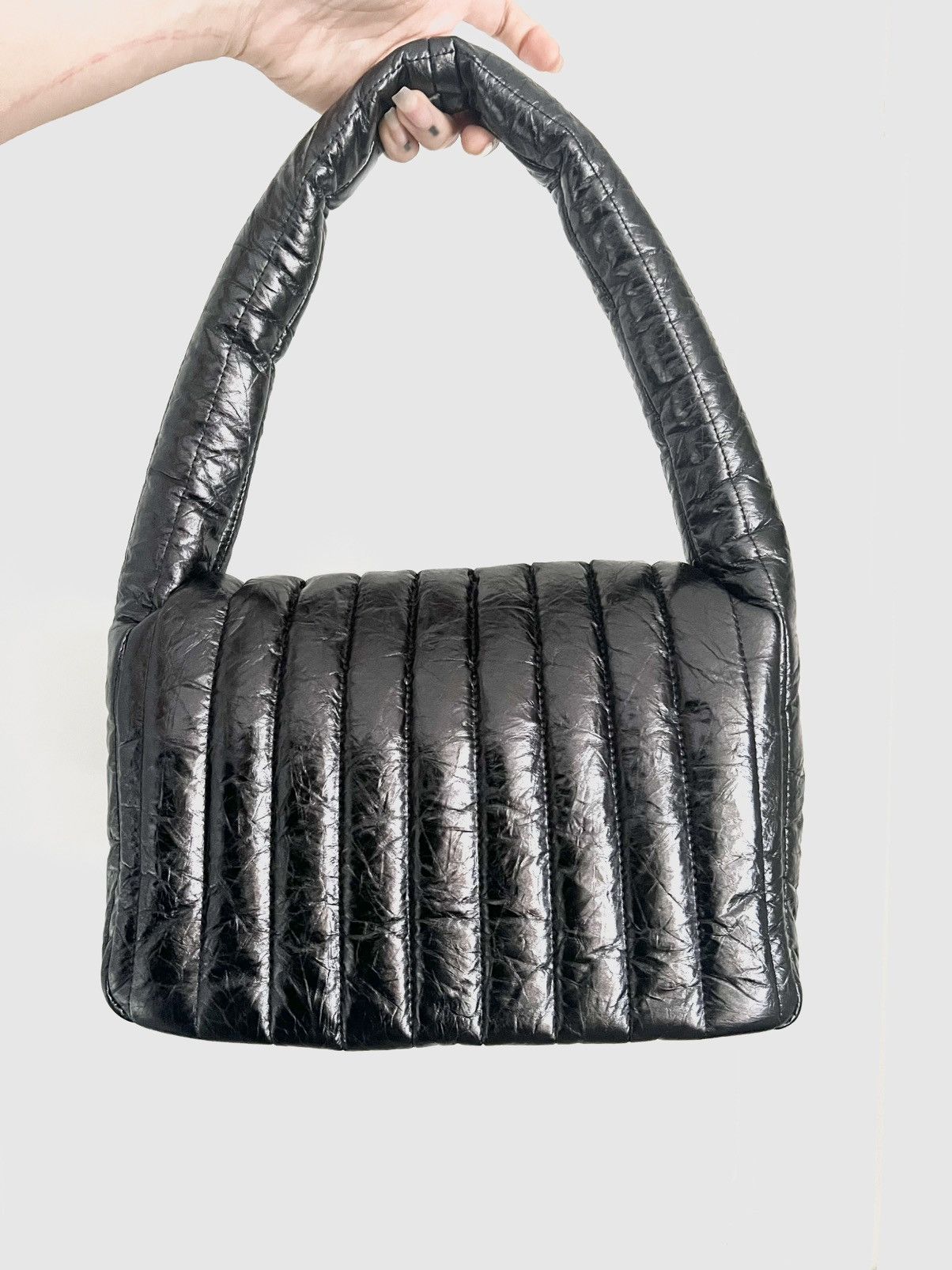 Balenciaga Balenciaga Monaco bag metallic quilted calfskin BB details. Size ONE SIZE - 5 Thumbnail