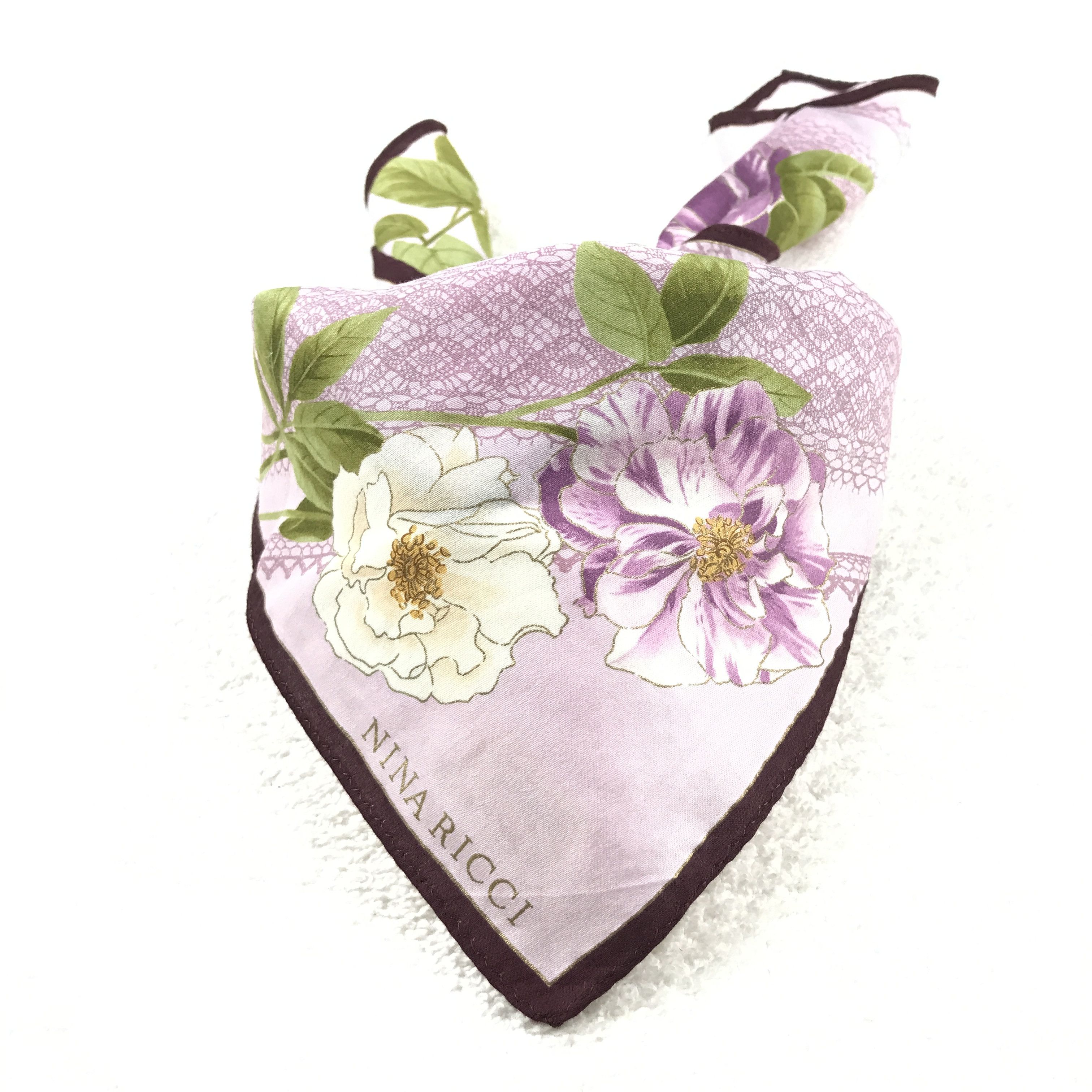 Designer × Japanese Brand × Vintage Vintage Nina Ricci Bandana Neckerchief Handkerchief Size ONE SIZE - 4 Thumbnail