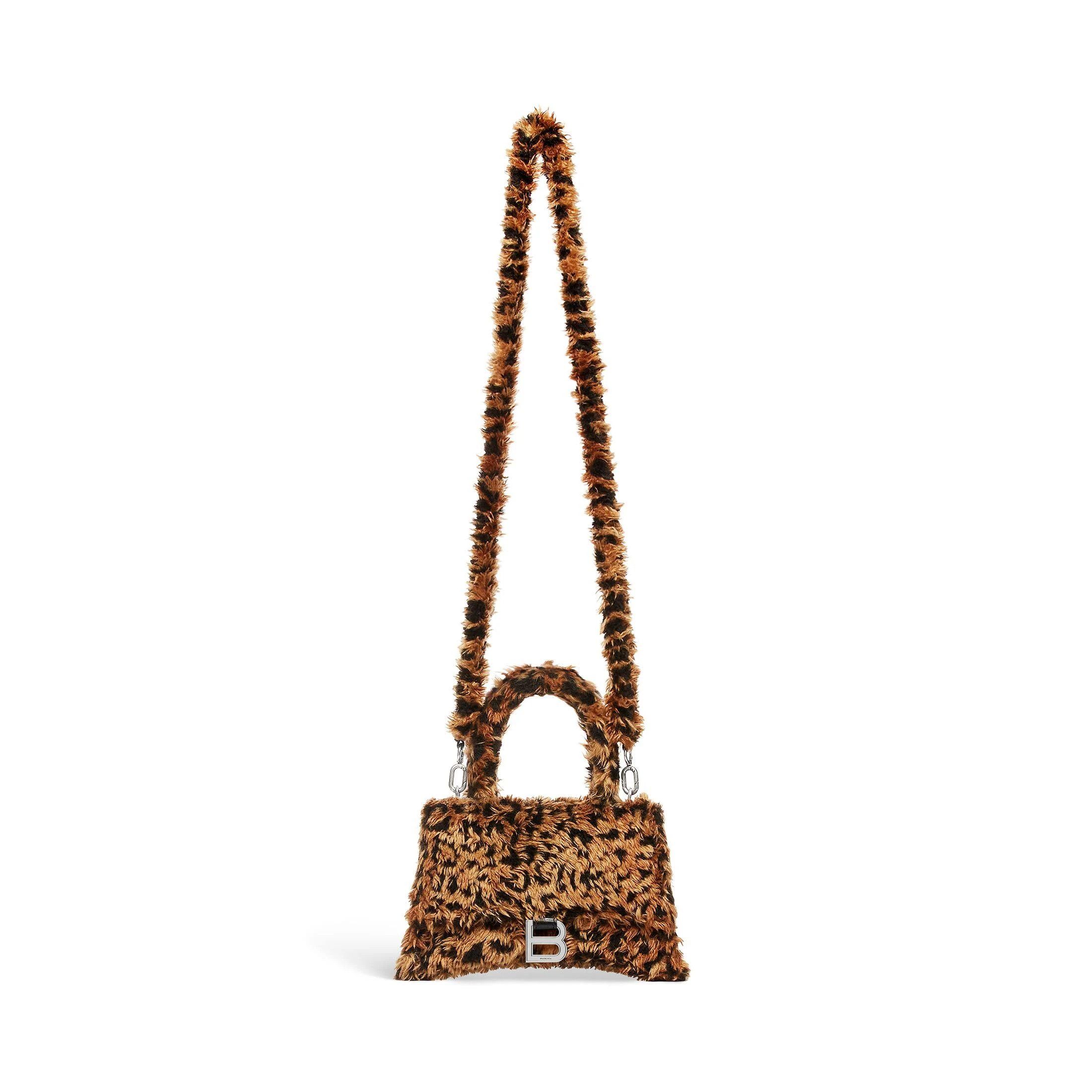 Balenciaga o1srvl11e1124 Size: OS / Hourglass Small Handbag Leopard Size ONE SIZE - 4 Thumbnail