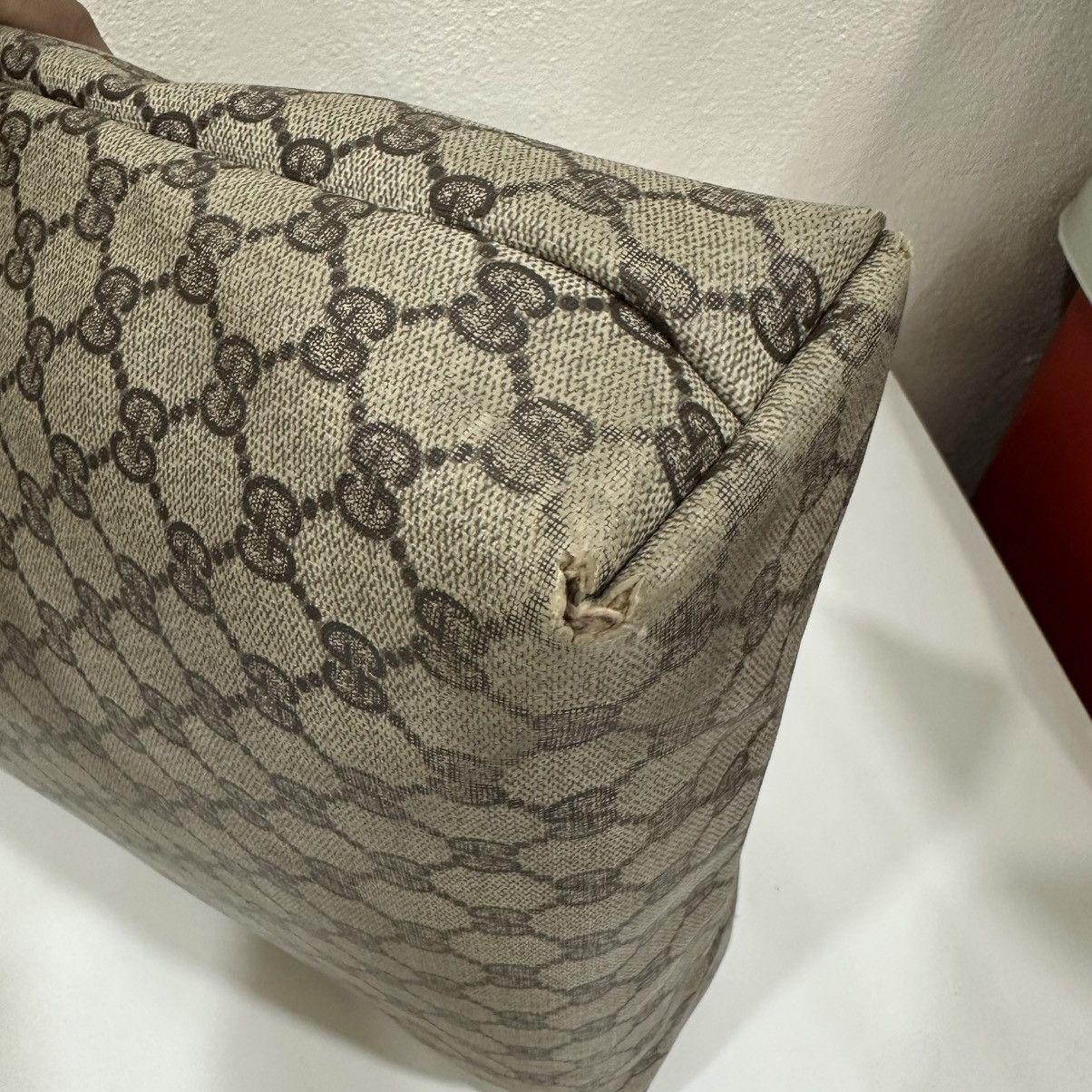 Gucci VINTAGE GUCCI GG MONOGRAM SHERRY LINE TOTE BAG 34 Size ONE SIZE - 7 Thumbnail
