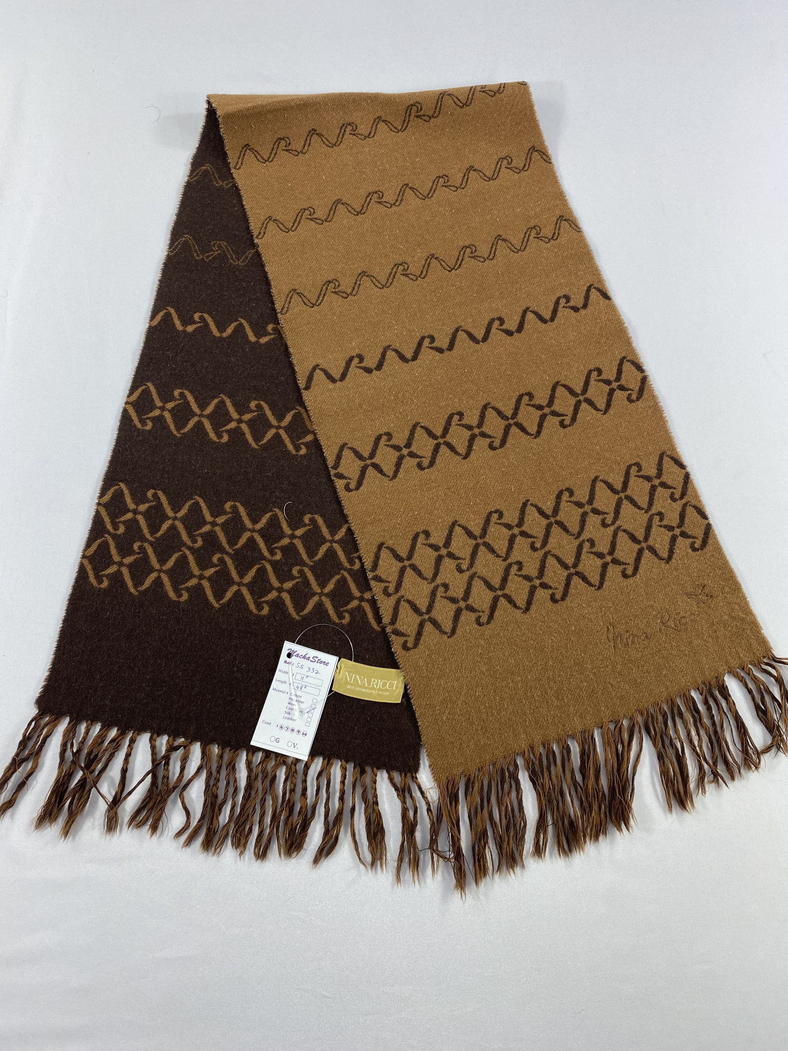 Nina Ricci × Vintage Nina Ricci Scarf / Muffler / Neckwear Size ONE SIZE - 3 Thumbnail