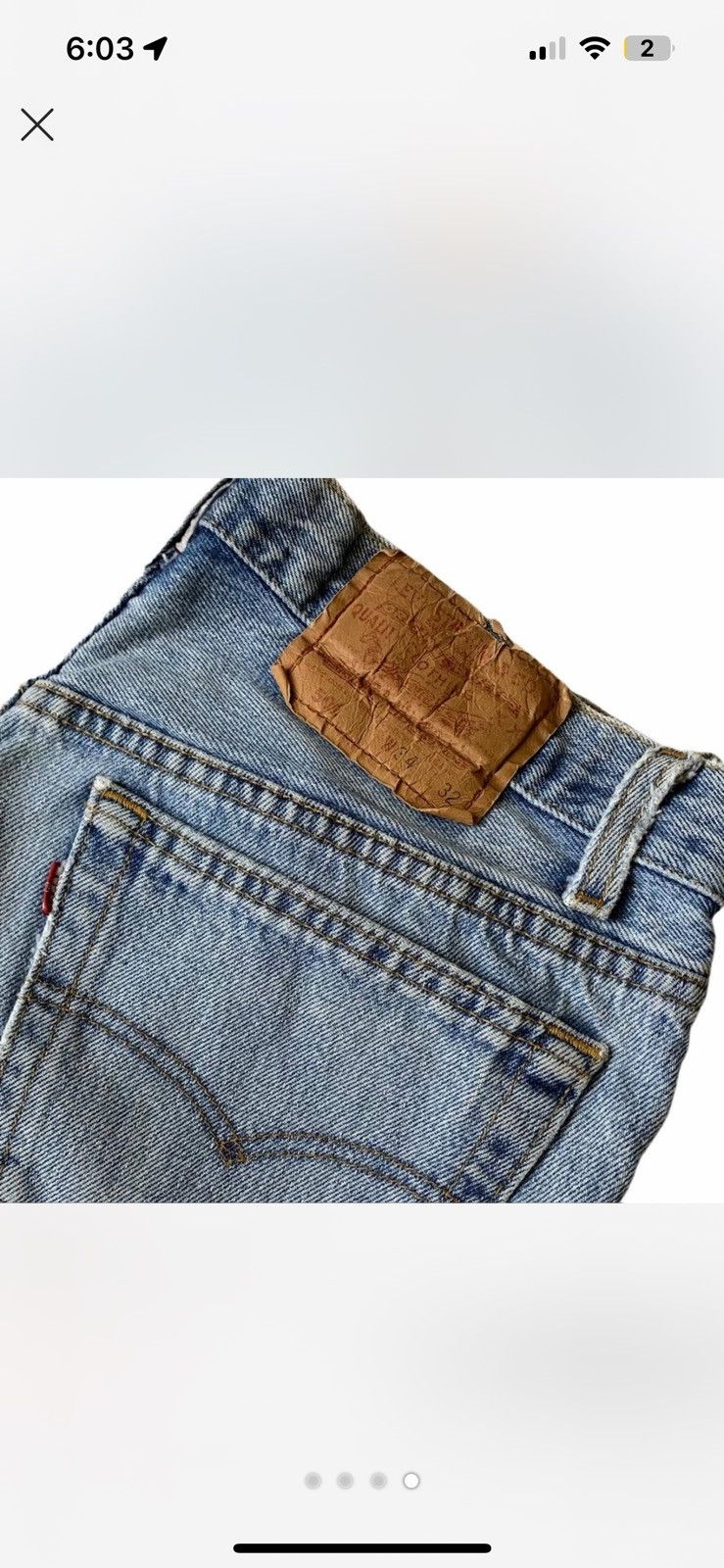 Vintage Vintage Levi 501 Size US 32 / EU 48 - 3 Thumbnail