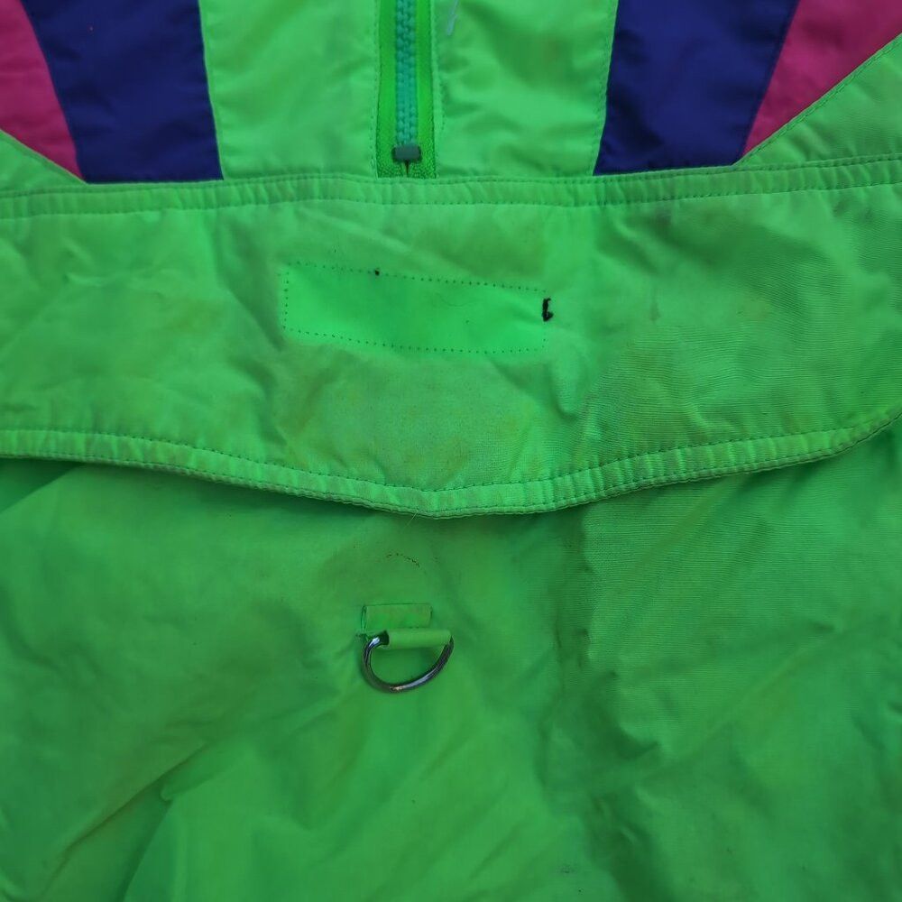 Other Vintage 80s Ski Jacket Green Retro Zip-Up Stand-Up Collar K Size M / US 6-8 / IT 42-44 - 2 Thumbnail