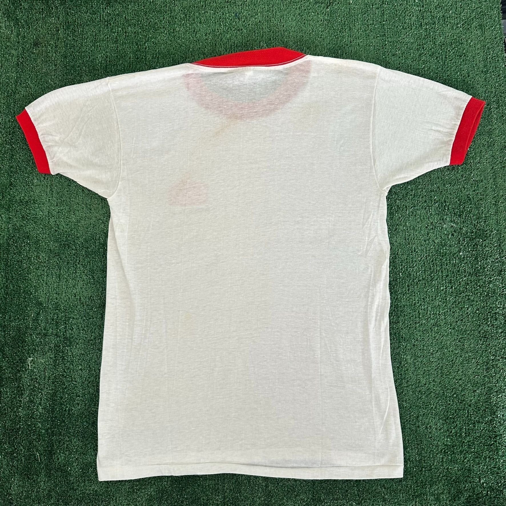 Vintage Vintage 70s Motorsport Racing Team T-Shirt CRC Ringer Tee Size US L / EU 52-54 / 3 - 4 Thumbnail