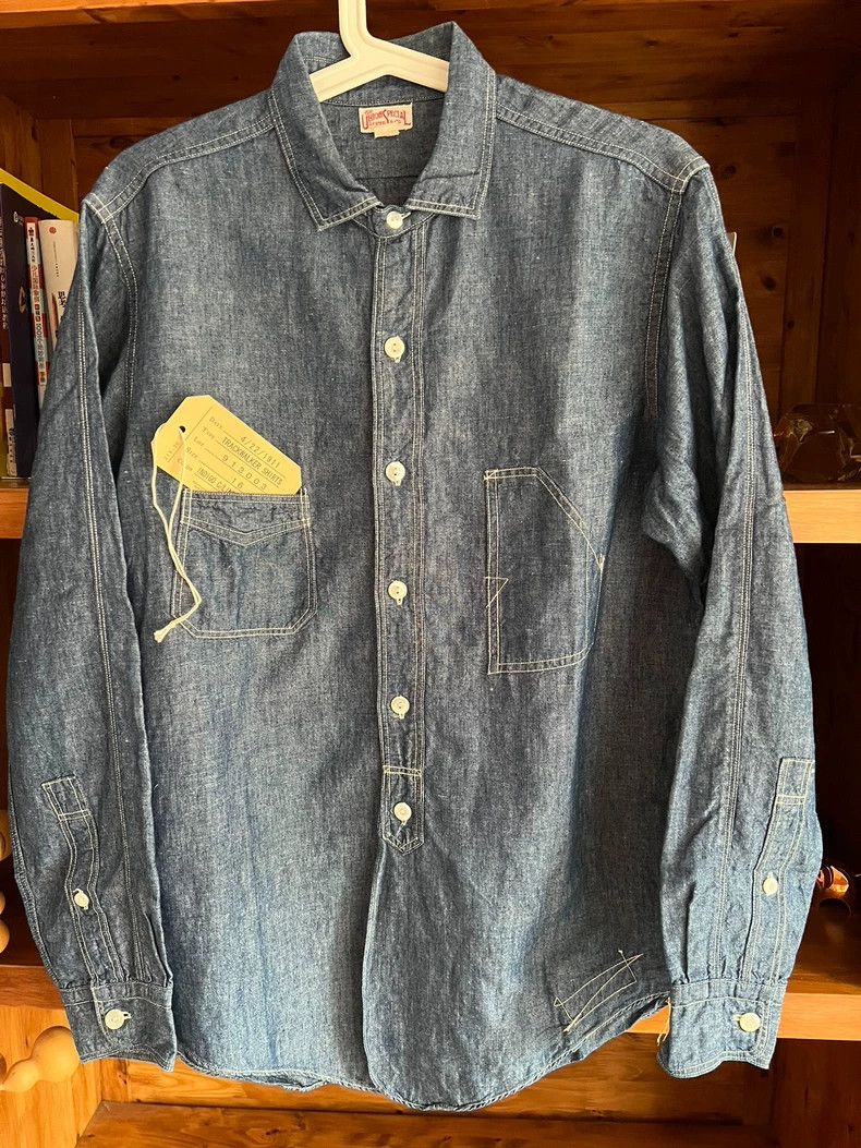 Freewheelers Freewheelers size 16 Long-sleeved workwear shirt Size US M / EU 48-50 / 2 - 1 Thumbnail