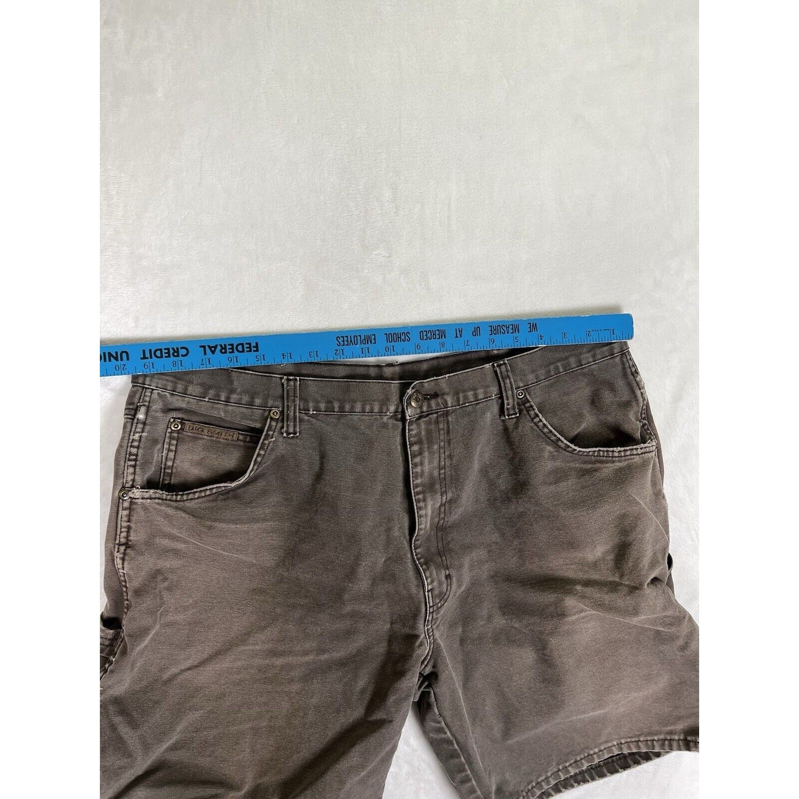 Vintage Vintage Big Smith Brown Carpenter Canvas Shorts Size 40 Dist Size US 40 / EU 56 - 8 Thumbnail