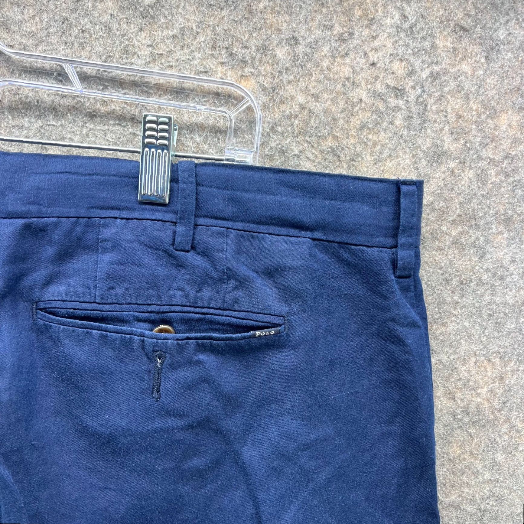 Polo Ralph Lauren Polo Ralph Lauren Dress Pants Men 40x30 Blue Chino Pleated Straight Fit Trouser Size US L / EU 52-54 / 3 - 5 Thumbnail
