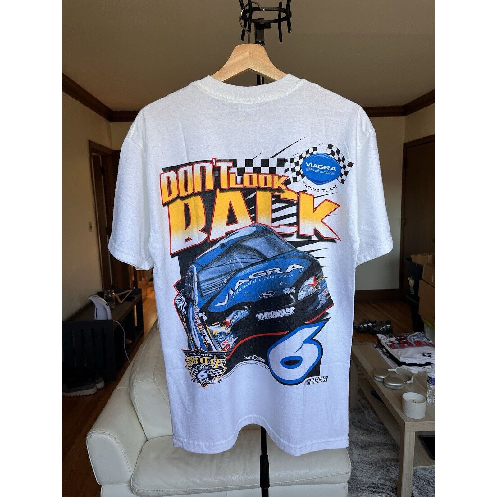 NASCAR NEW VINTAGE MARK MARTIN #6 VIAGRA FORD TAURUS RACING TEE M Size US M / EU 48-50 / 2 - 1 Thumbnail