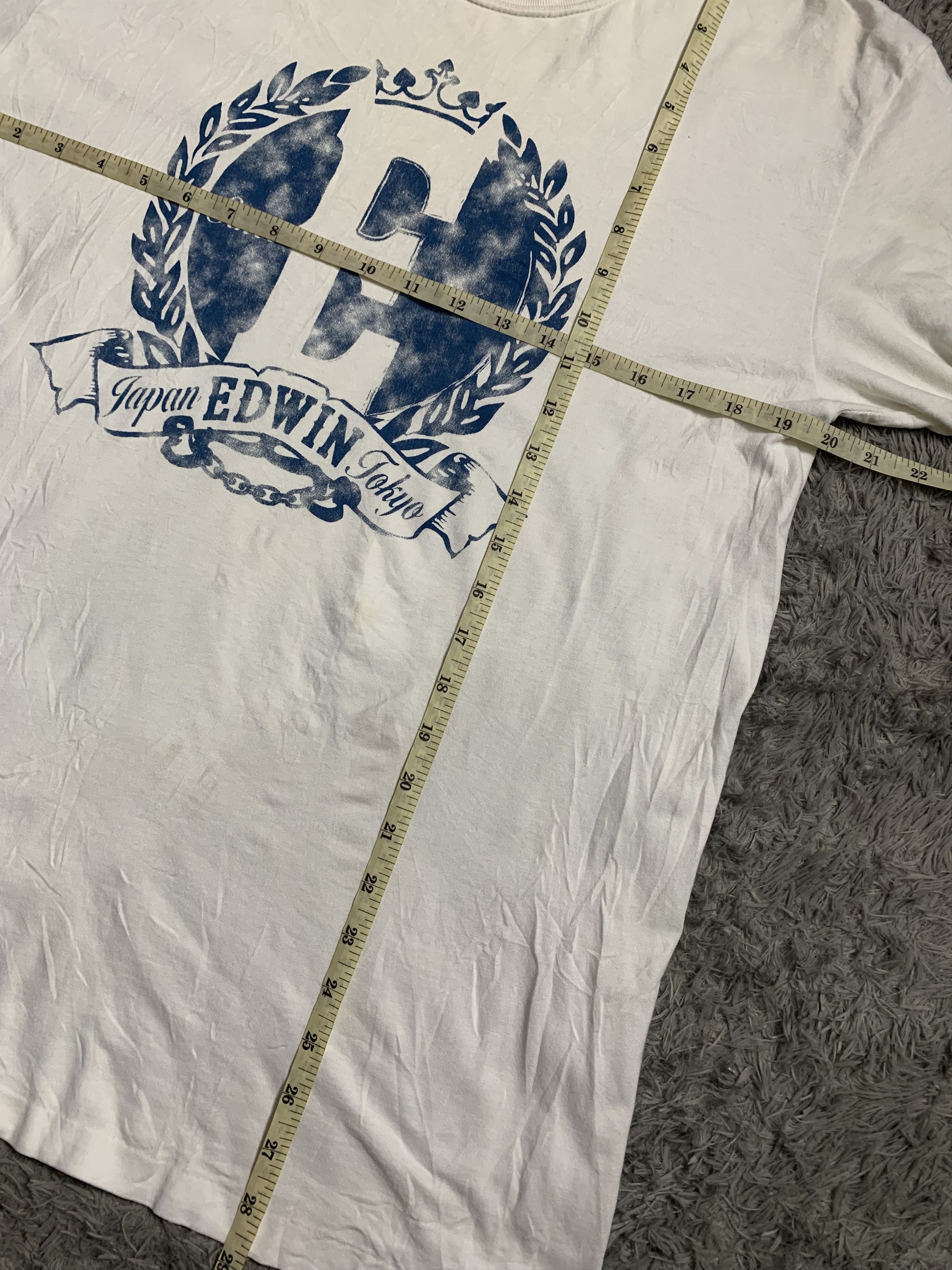 Edwin Vintage Japanese Tokyo Edwin Denim Tshirt Size US XL / EU 56 / 4 - 8 Thumbnail