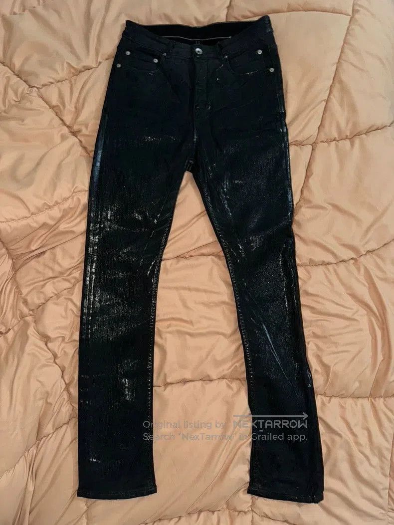 Rick Owens Drkshdw Rick Owens DRKSHDW Detroit Wax Pants. Size US 28 / EU 44 - 2 Thumbnail
