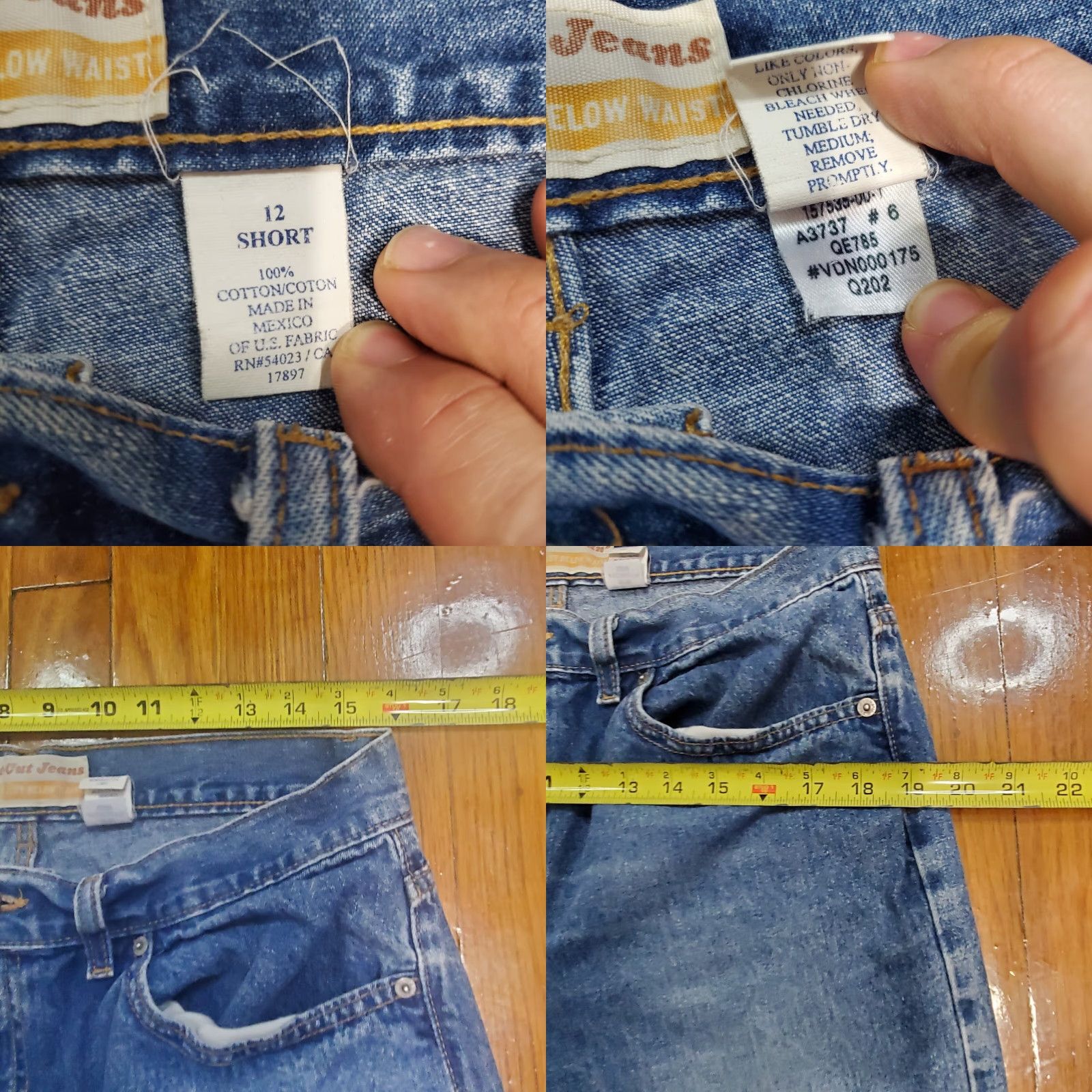 Old Navy VINTAGE Old Navy Jeans Women 12 Short Bootcut Mid Rise Denim Blue 90s Retro USA Womens Size 34" / US 12 / IT 48 - 8 Thumbnail