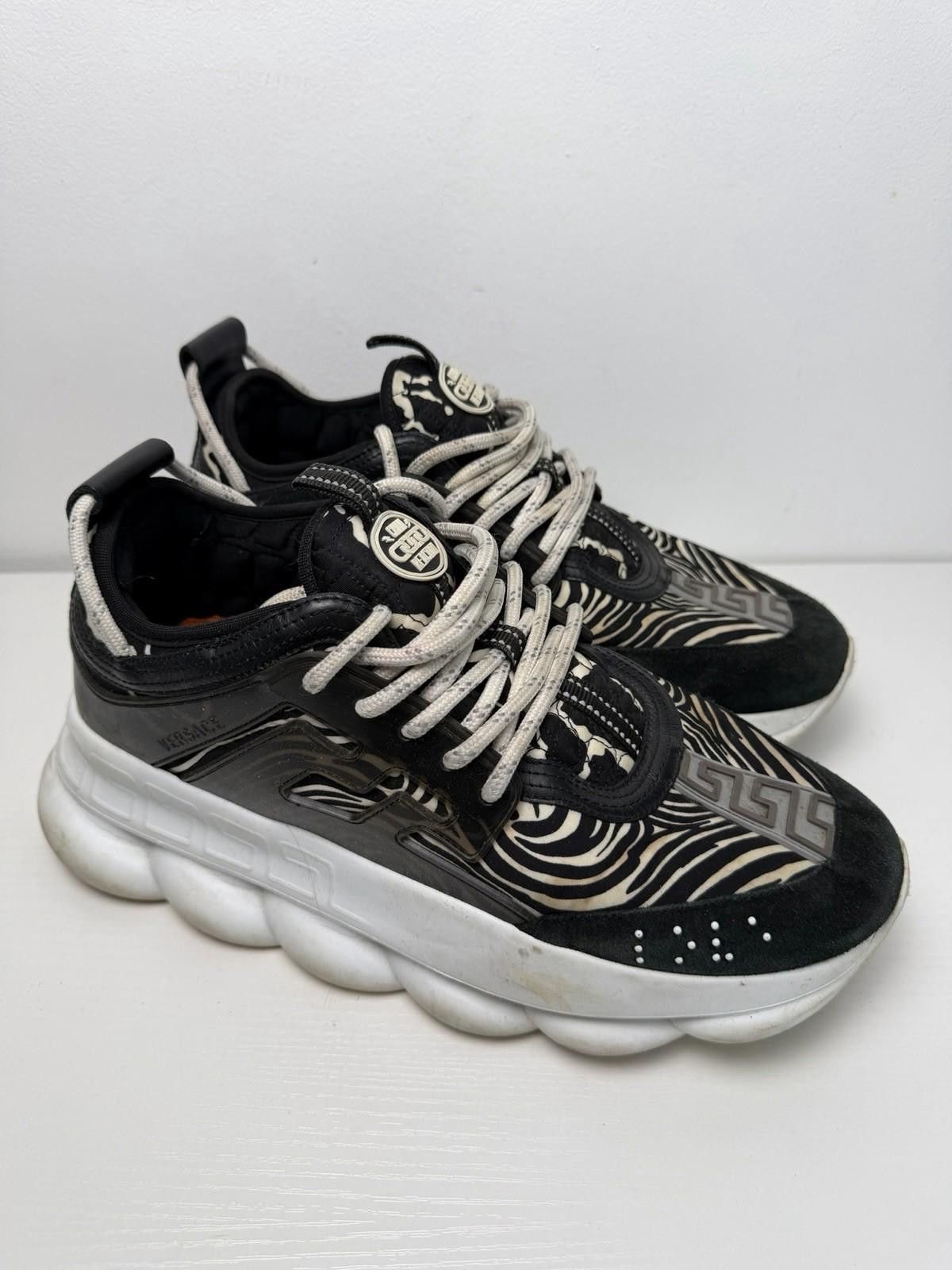 Versace Versace Chain Reaction Men’s Sneakers SZ 43 Pre-owned Size US 10 / EU 43 - 1 Thumbnail