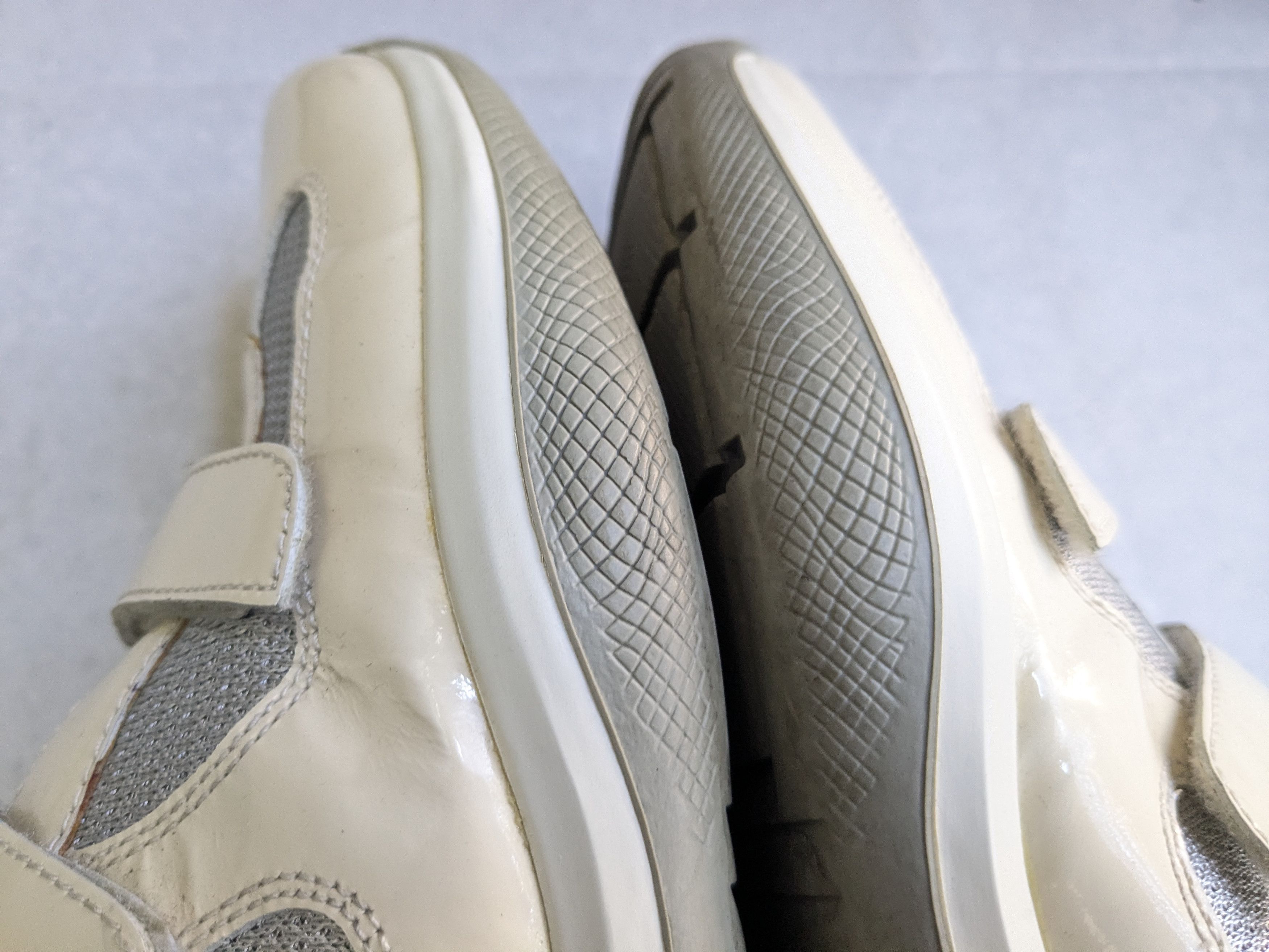 Prada Prada America's Cup Sneakers Off White Patent Leather 11 Size US 11 / IT 41 - 9 Thumbnail