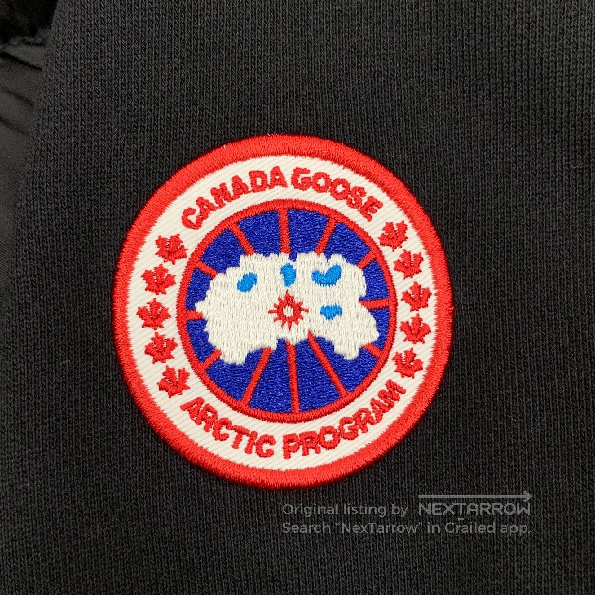 Canada Goose Canada Goose Black Logo Patch Collar Zipper Long Sleeve Do Size US XL / EU 56 / 4 - 5 Thumbnail