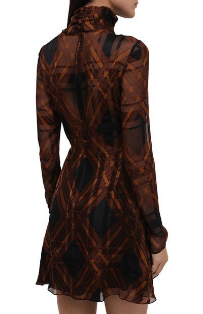 Saint Laurent Paris o1y0126 Mini Dress in Multicolor Size M / US 6-8 / IT 42-44 - 4 Thumbnail