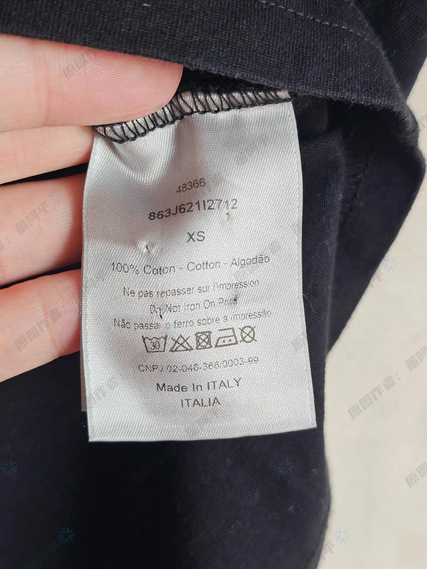 Dior Dior black logo short-sleeve T-shirt Q4 Size US XS / EU 42 / 0 - 5 Thumbnail