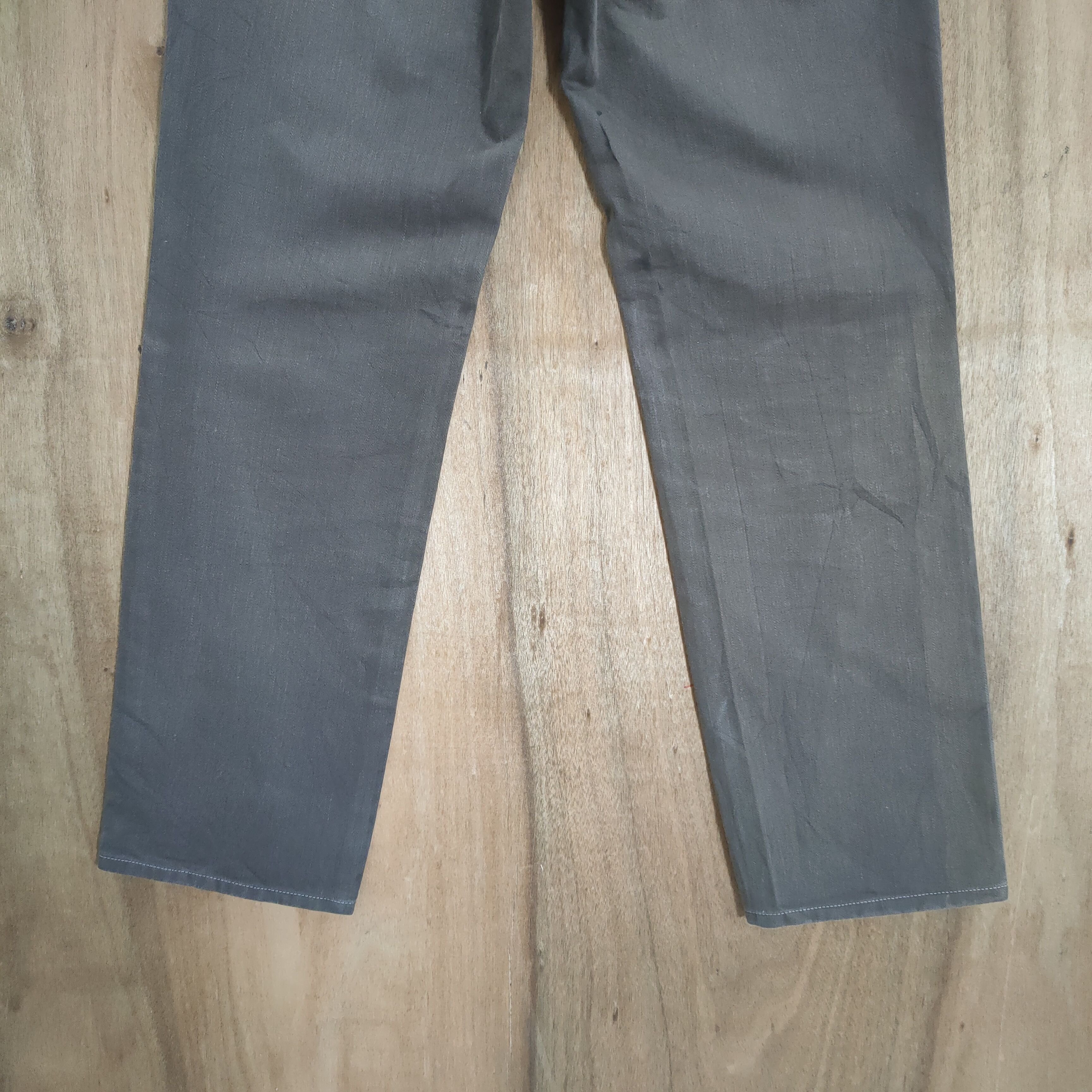 Yohji Yamamoto INED HOMME by YOHJI YAMAMOTO BROWN DENIM PANTS Size US 32 / EU 48 - 10 Thumbnail