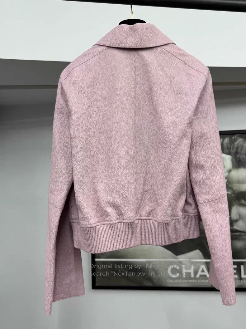 Hermes Hermes Pink Deer Skin Jacket Size XXS / US 00 / IT 34 - 3 Thumbnail