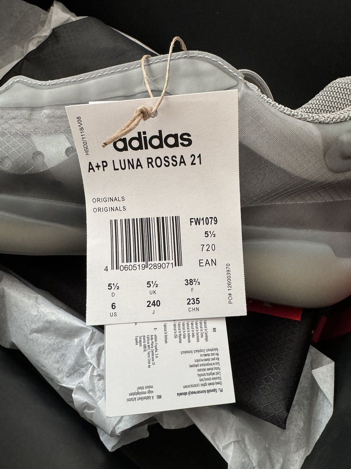 Adidas × Prada 690$ Adidas x Prada Luna Rossa Gunmetal Grey Size US 6 / EU 39 - 9 Thumbnail