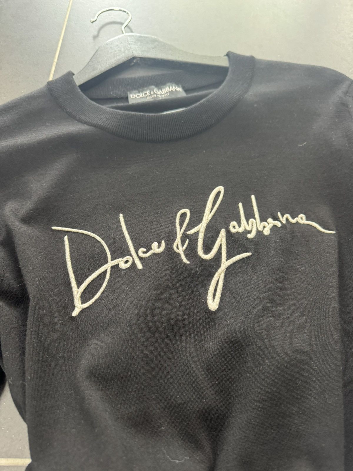 Dolce & Gabbana Dolce & Gabbana embroidered-logo wool jumper Size US S / EU 44-46 / 1 - 2 Thumbnail